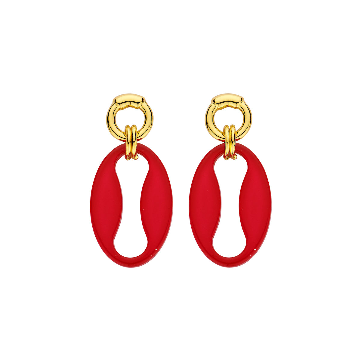 Oorbellen - Dalon Fuchsia