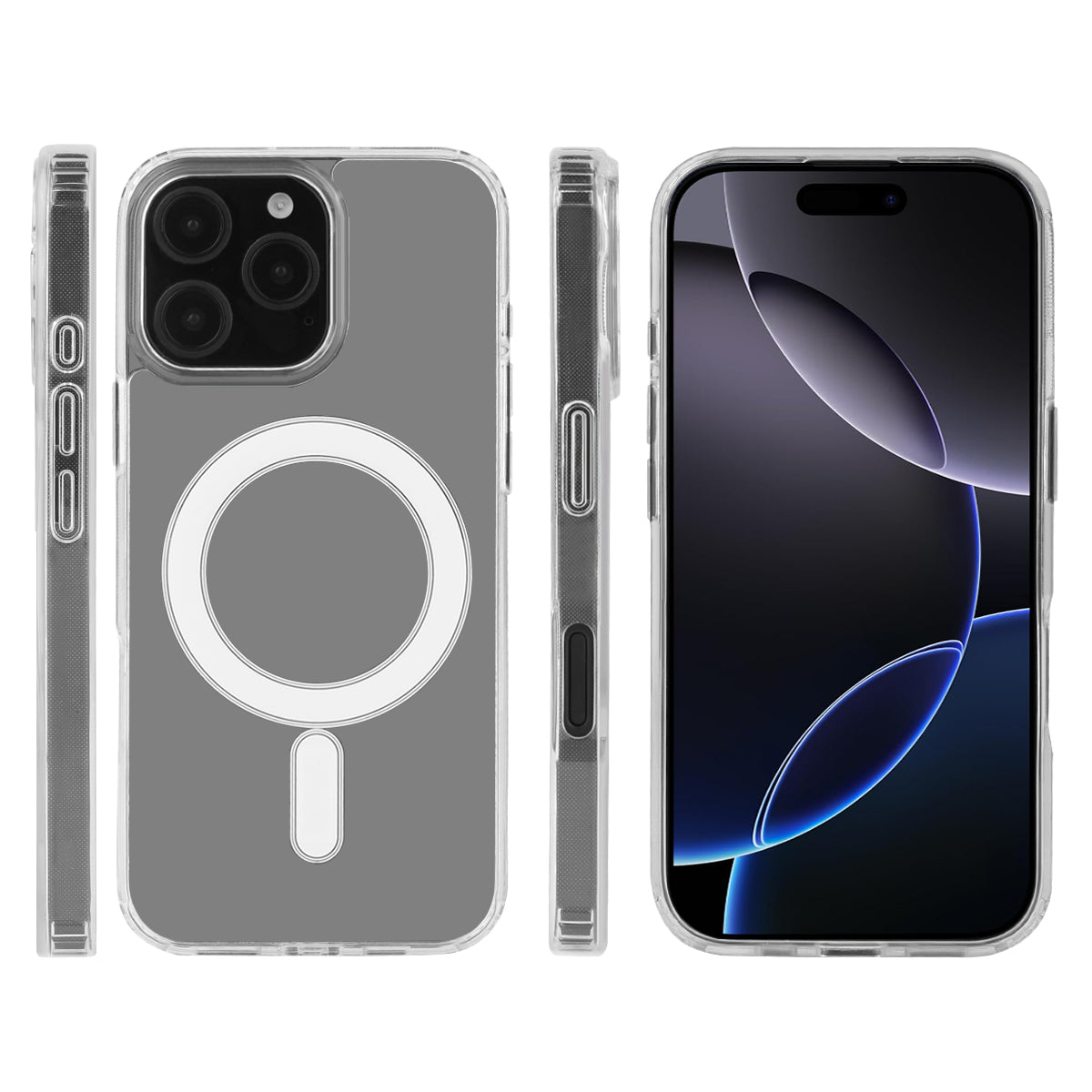 Magsafe Hoesje Iphone 16Pro - Transparant