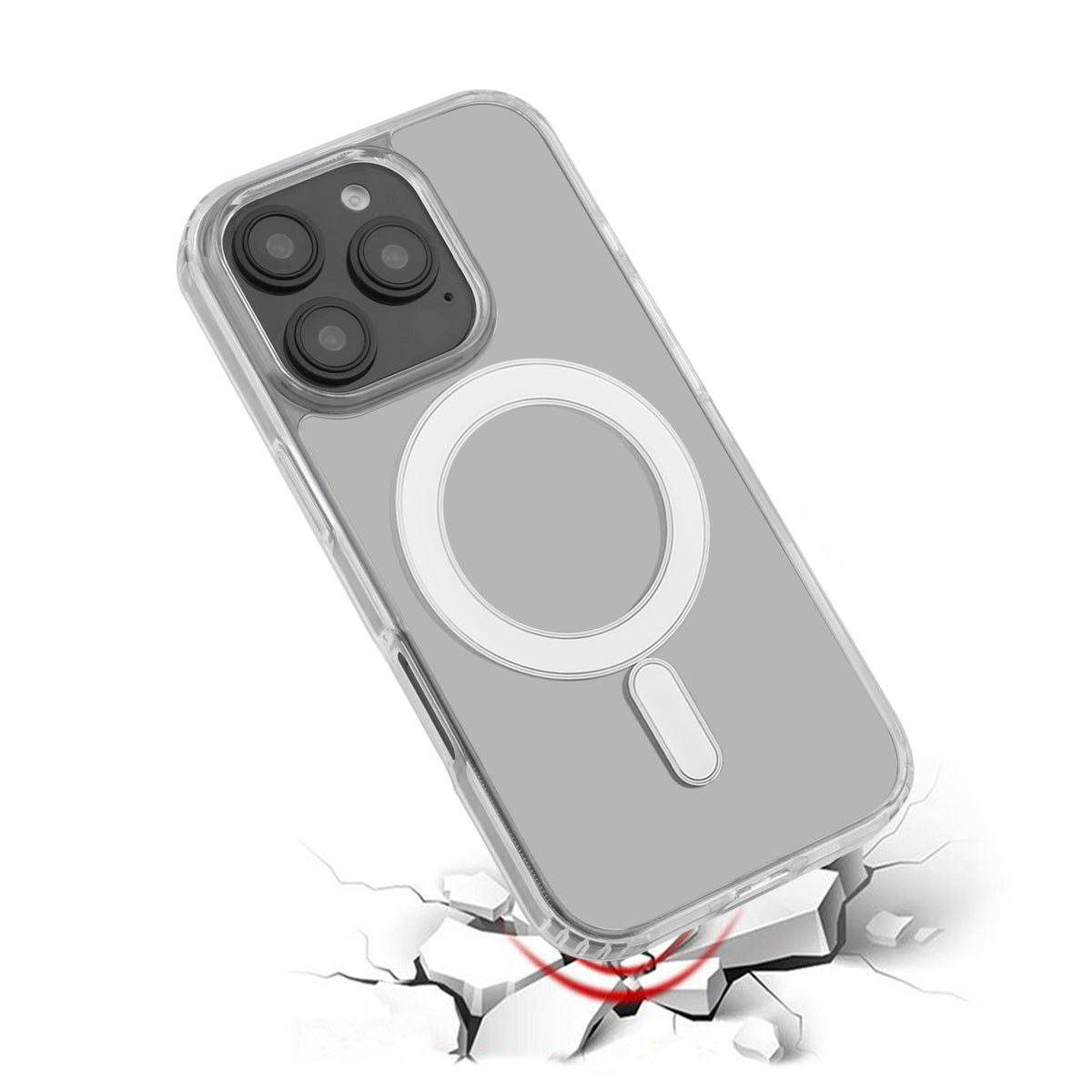 Magsafe Hoesje Iphone 16Pro - Transparant