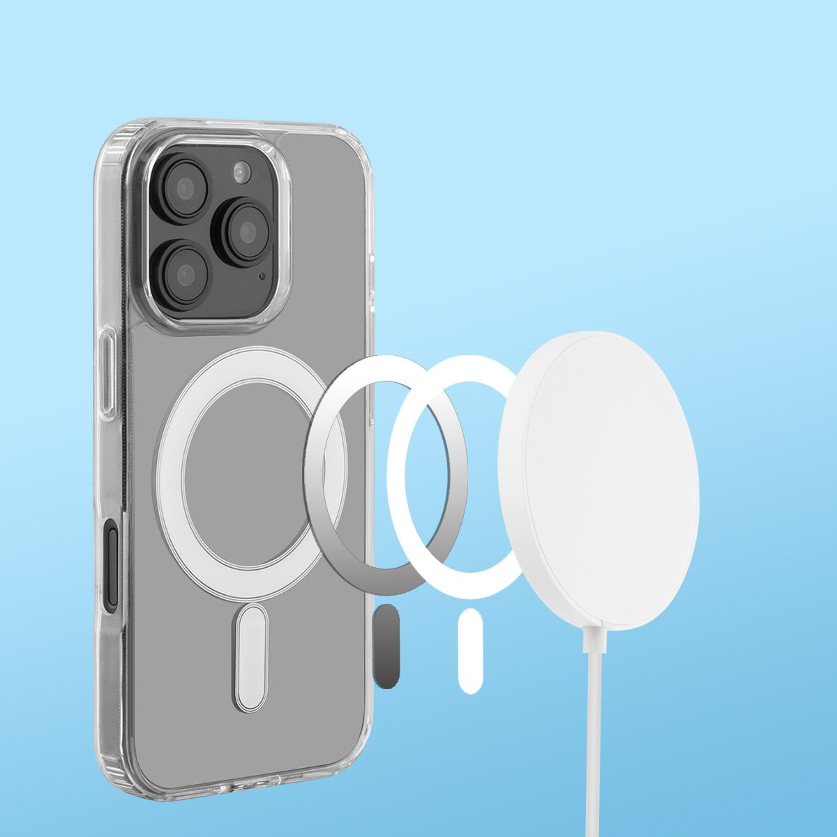 Magsafe Hoesje Iphone 16Pro - Transparant