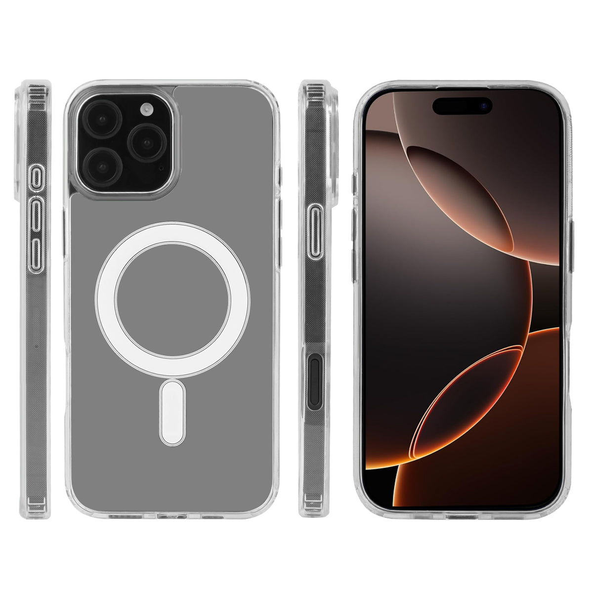 Magsafe Hoesje Iphone 16Pro Max - Transparant