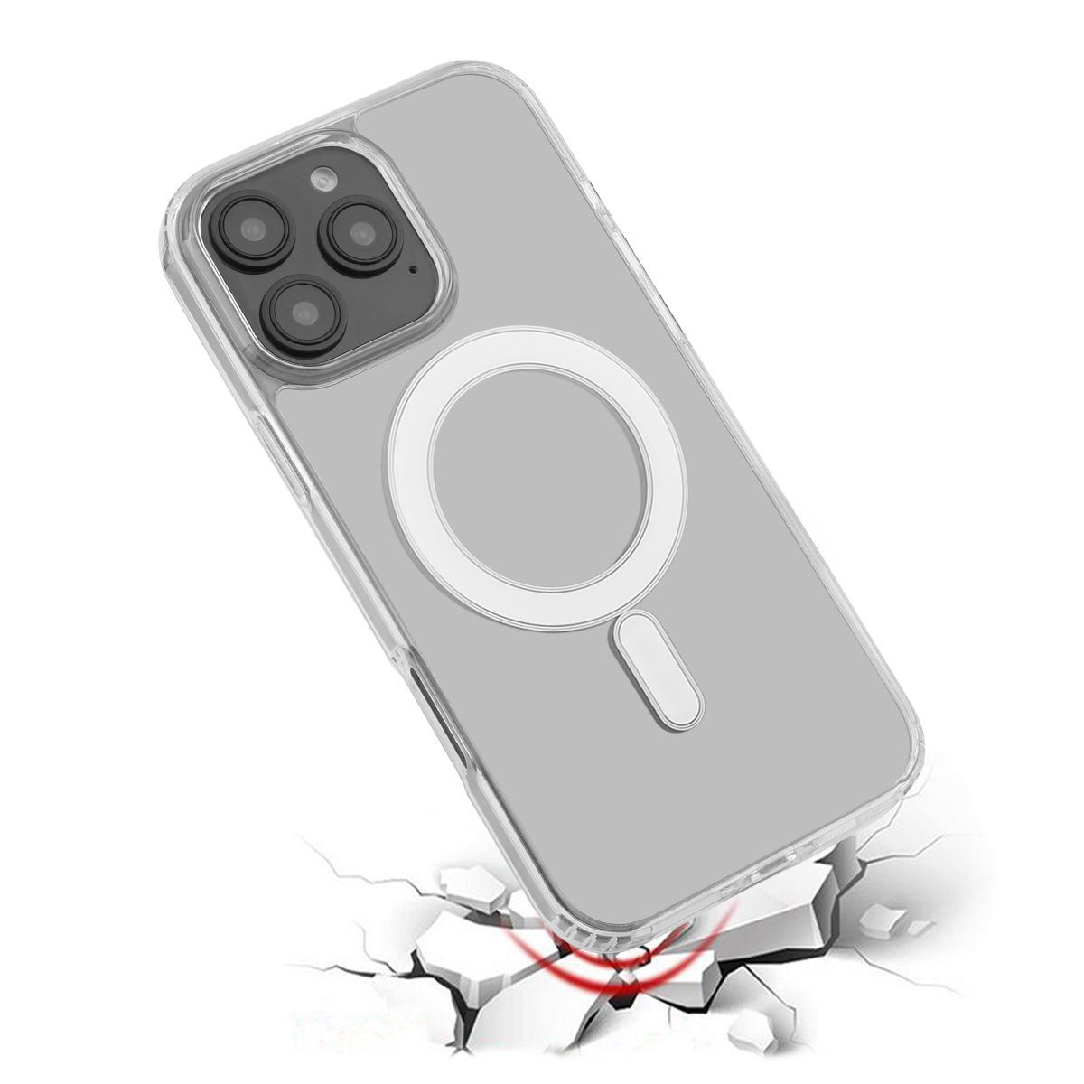 Magsafe Hoesje Iphone 16Pro Max - Transparant
