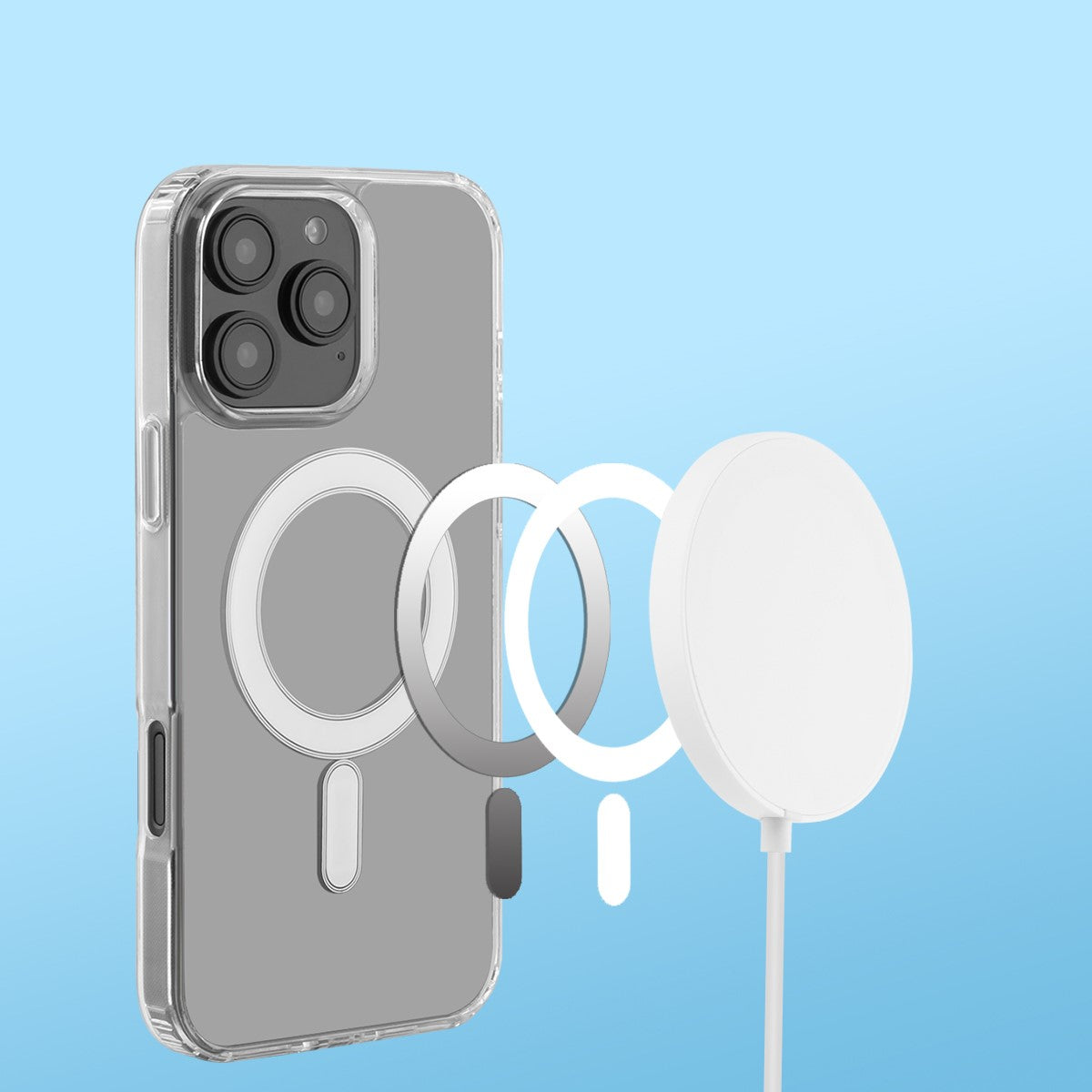 Magsafe Hoesje Iphone 16Pro Max - Transparant