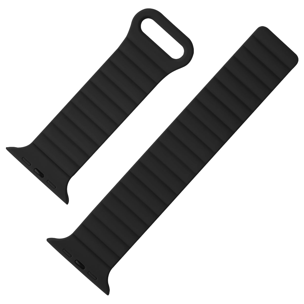Armband Compatibel Met Apple Watch 38/40/41 Mm - Zwart/Wijn