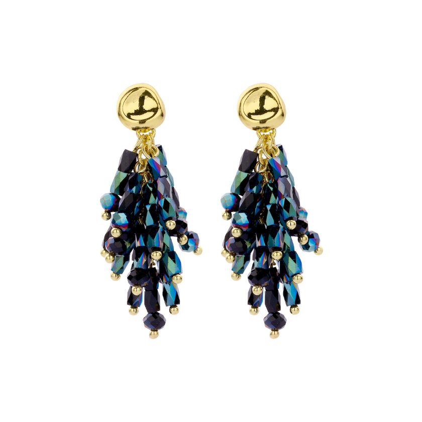 Boucles D'Oreilles - Dala Oorbellen Donkerblauw