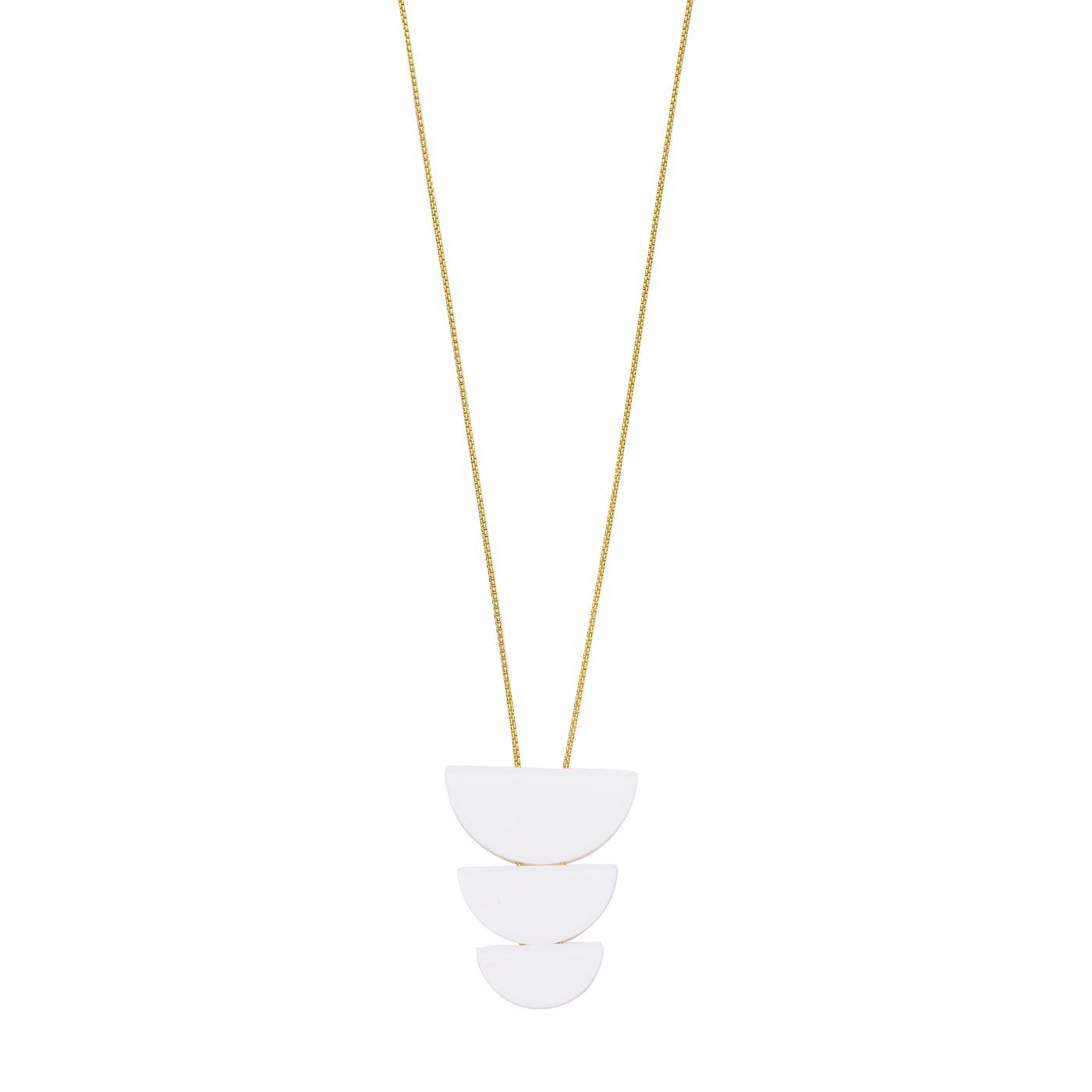 Collier - Denton Halsketting Wit