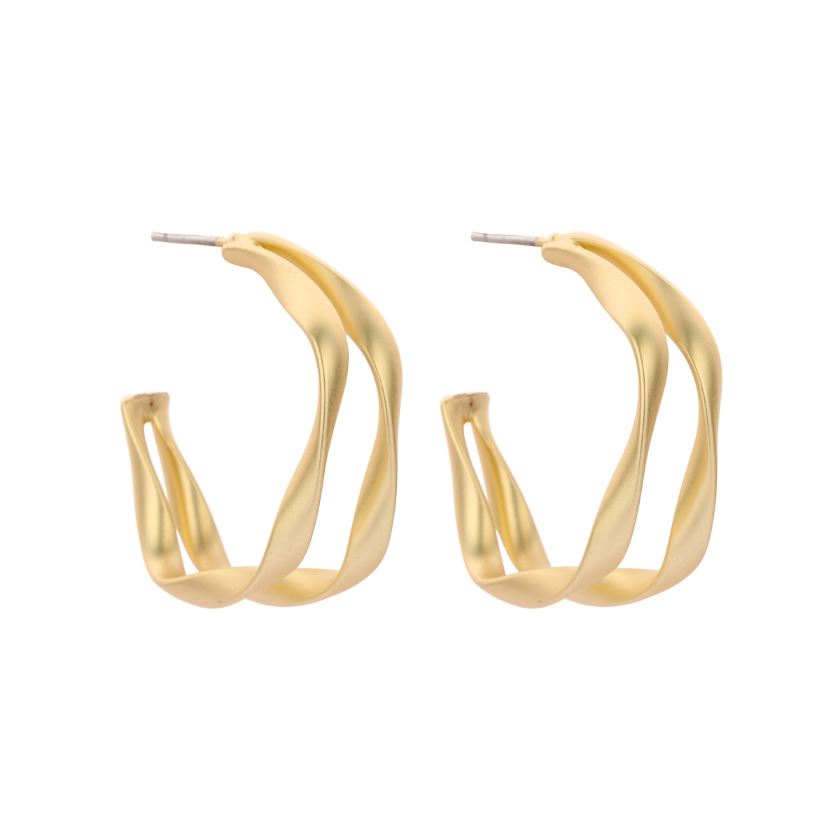Boucles D'Oreilles - Dob124 Oorbellen Goudkleurig Mat