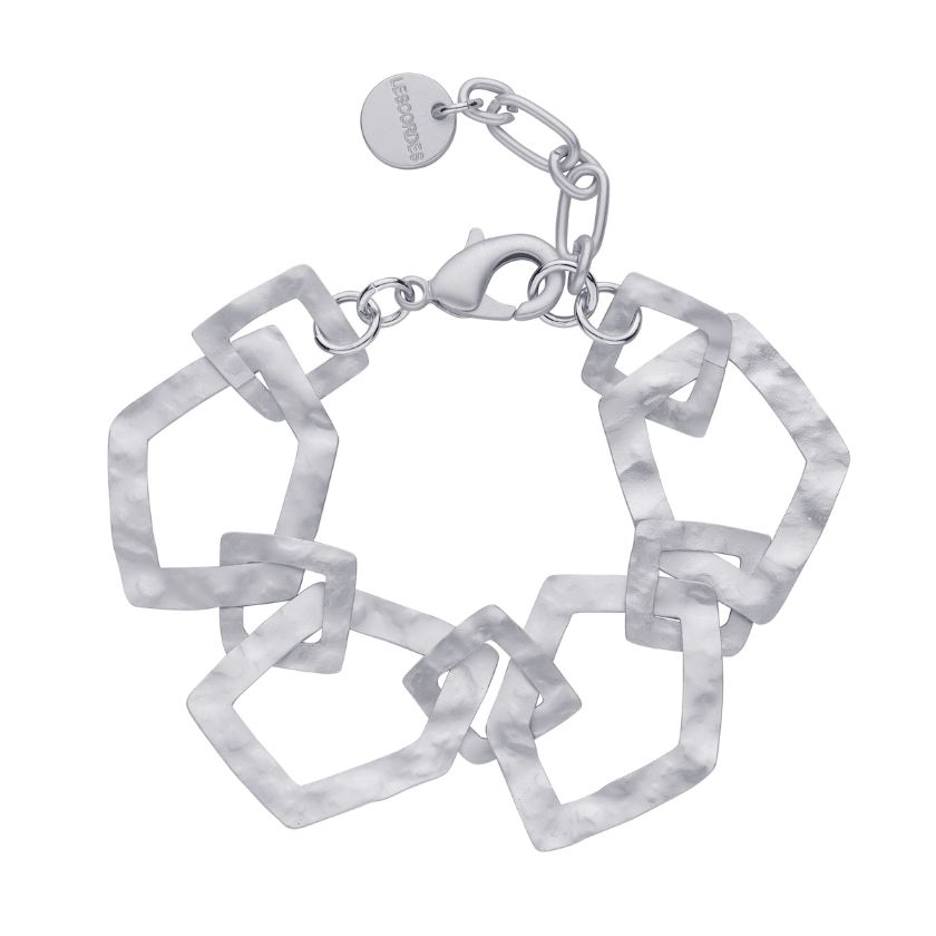 Armband - Driek Armband Zilverkleurig Mat