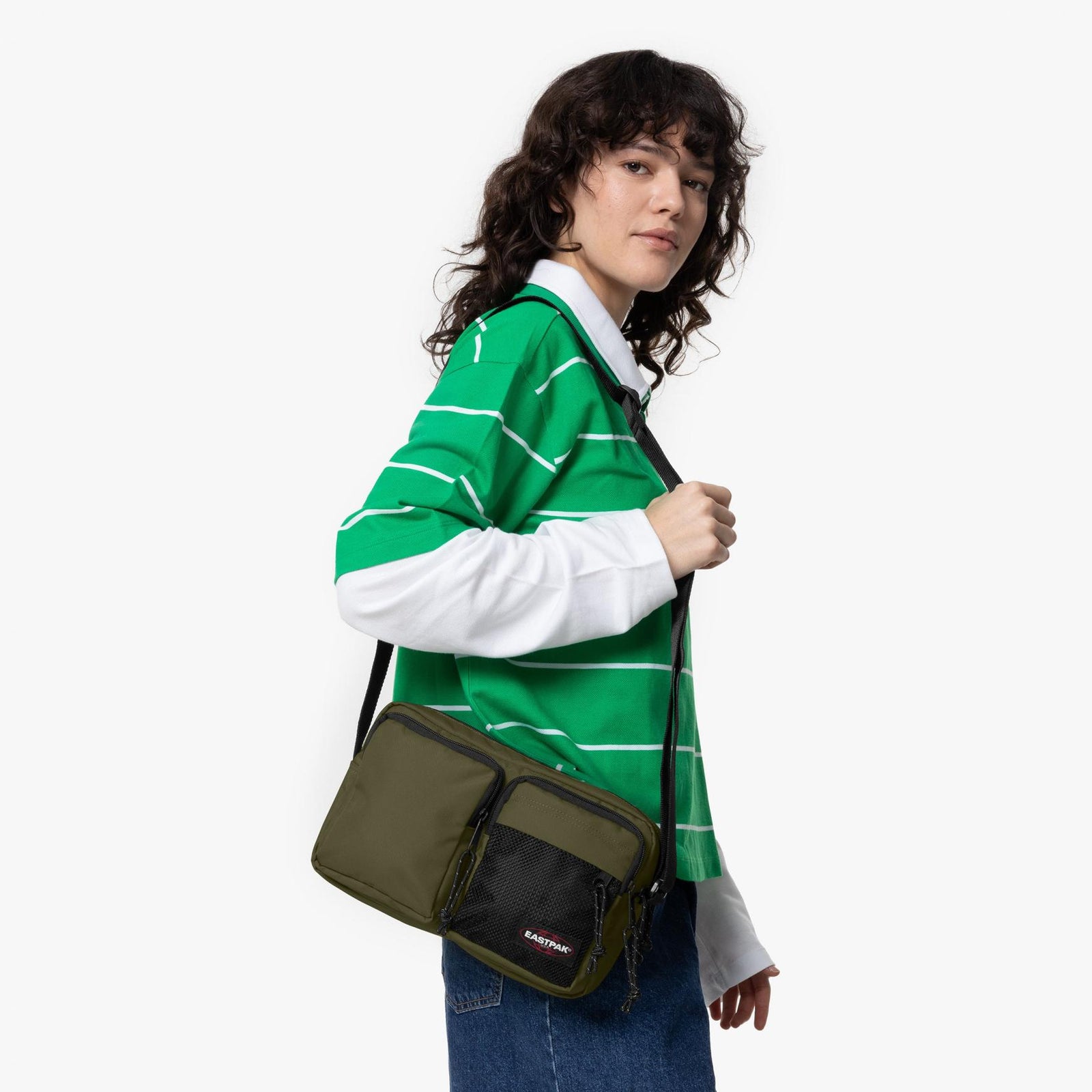 Dbl Crossbody Dark Grass