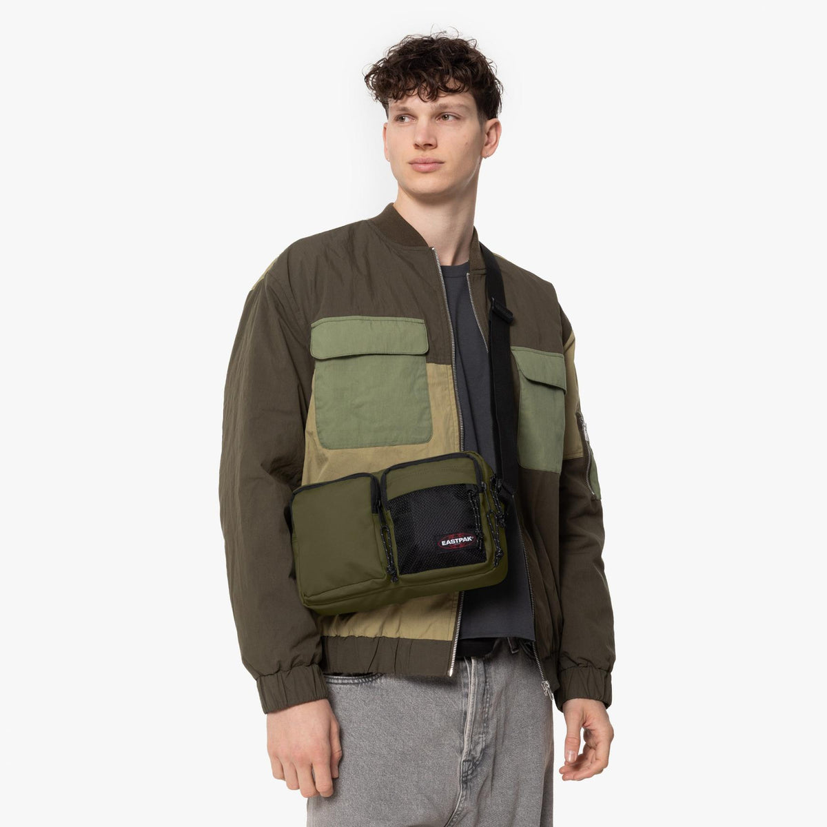 Dbl Crossbody Dark Grass