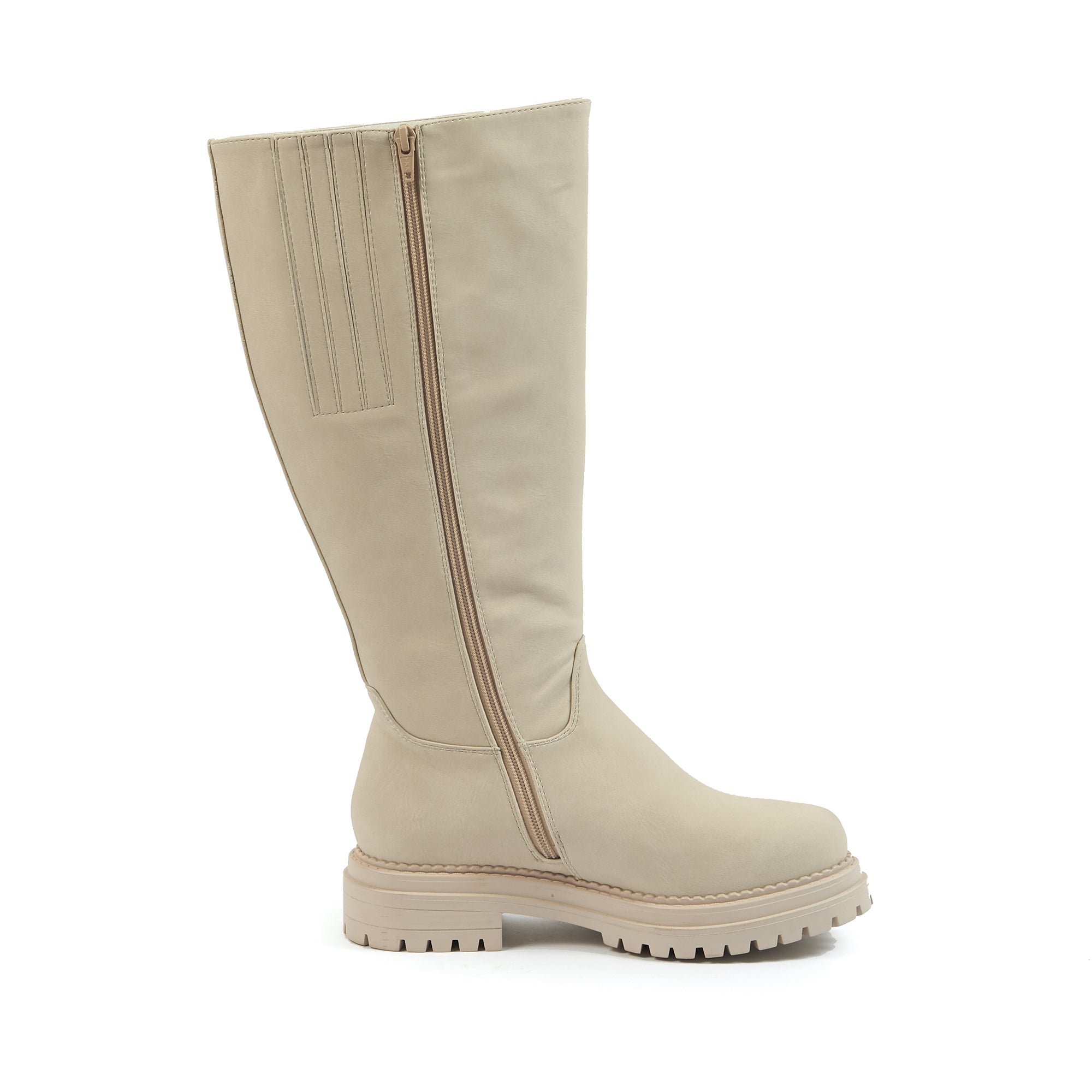 Laarzen Voor Brede Kuiten XL - Model Emilie - Beige