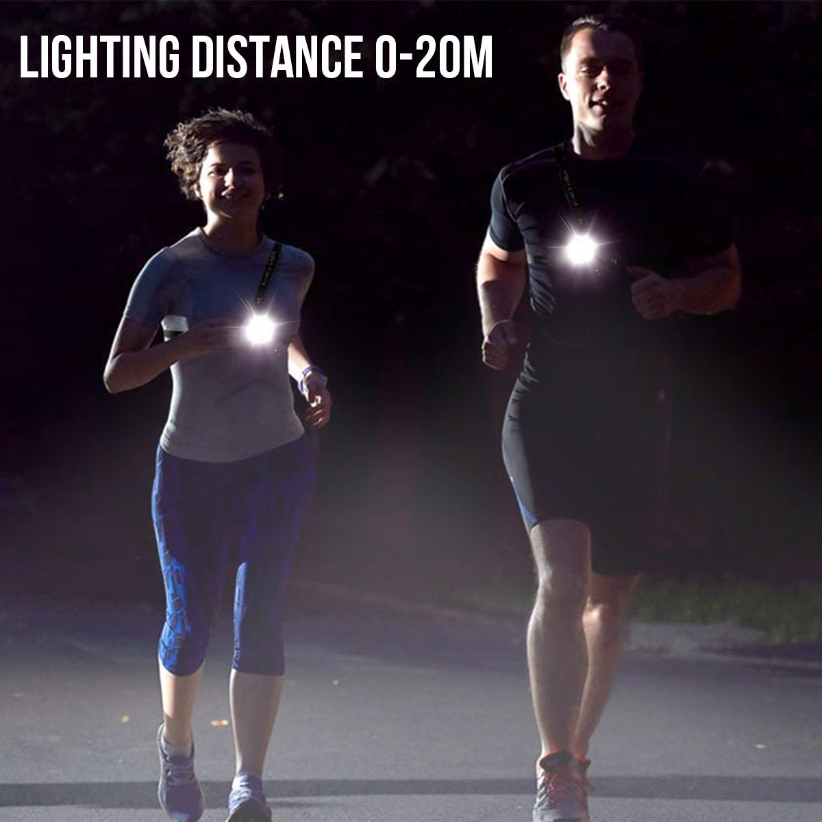 Sportharnas Met Led-Verlichting Safelt - Zwart