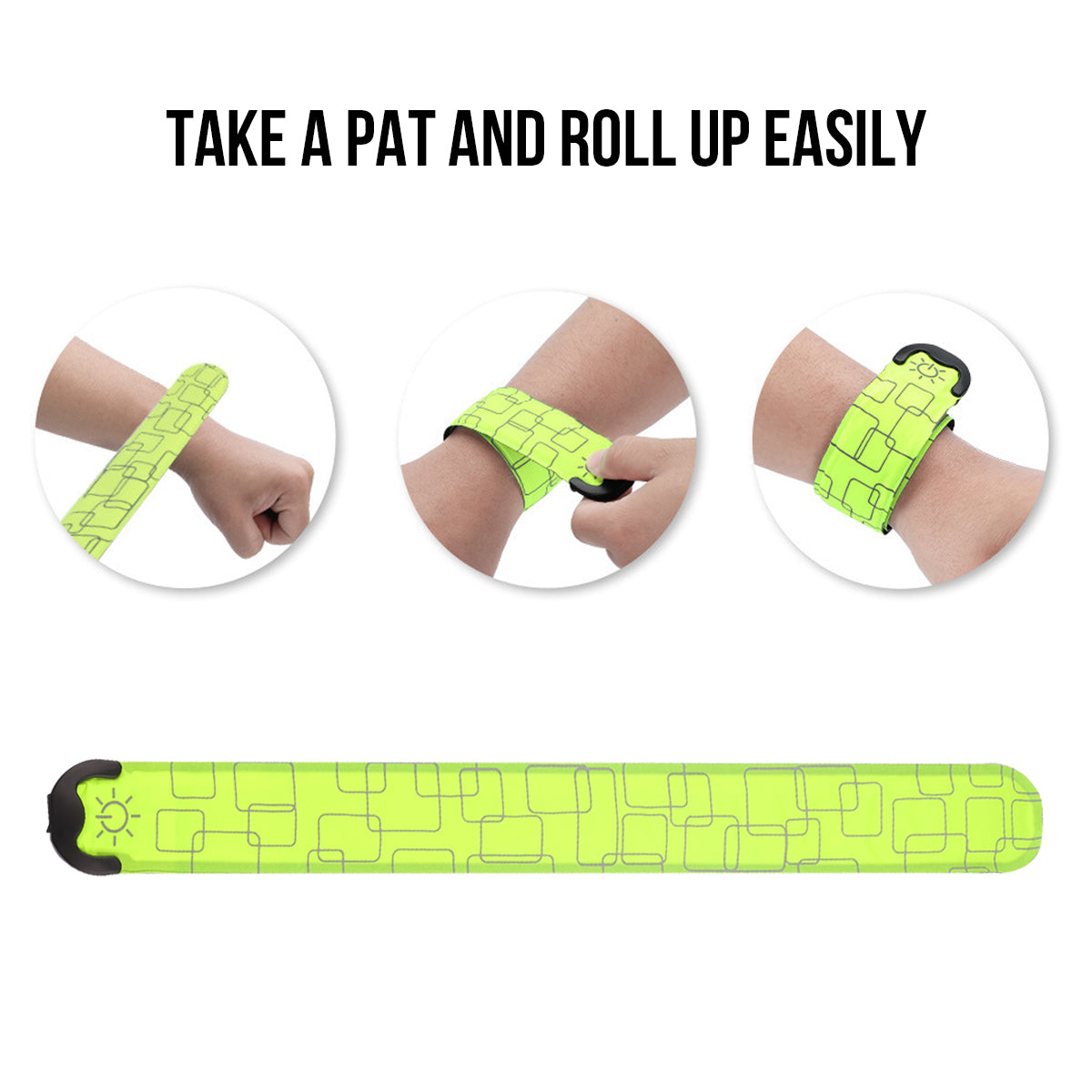 Led-Armband Op Batterij - Fluogeel