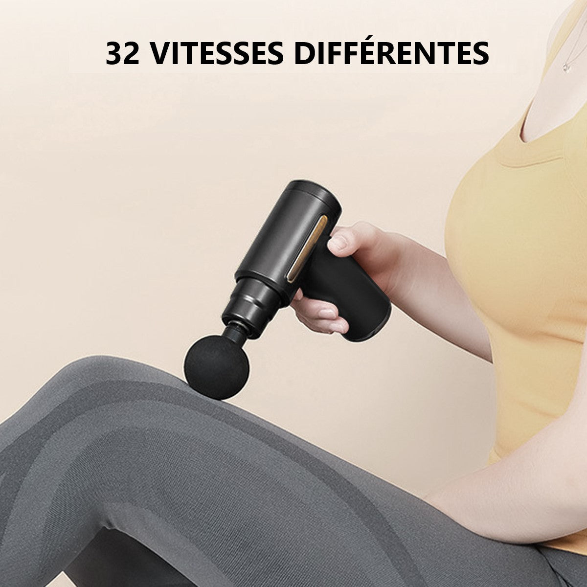 Mini Pistolet De Massage - Noir 