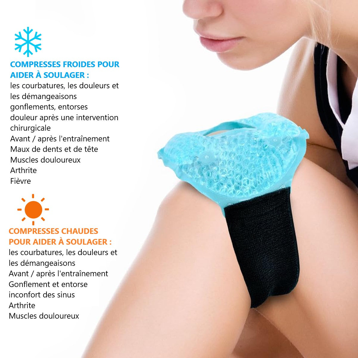 Warme En Koude Kniebeschermer - Blauw