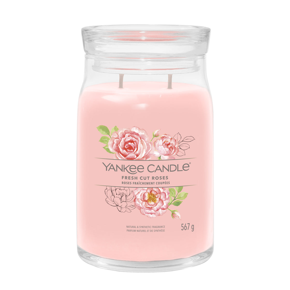 YC Fresh Cut Roses Signature Large Jar