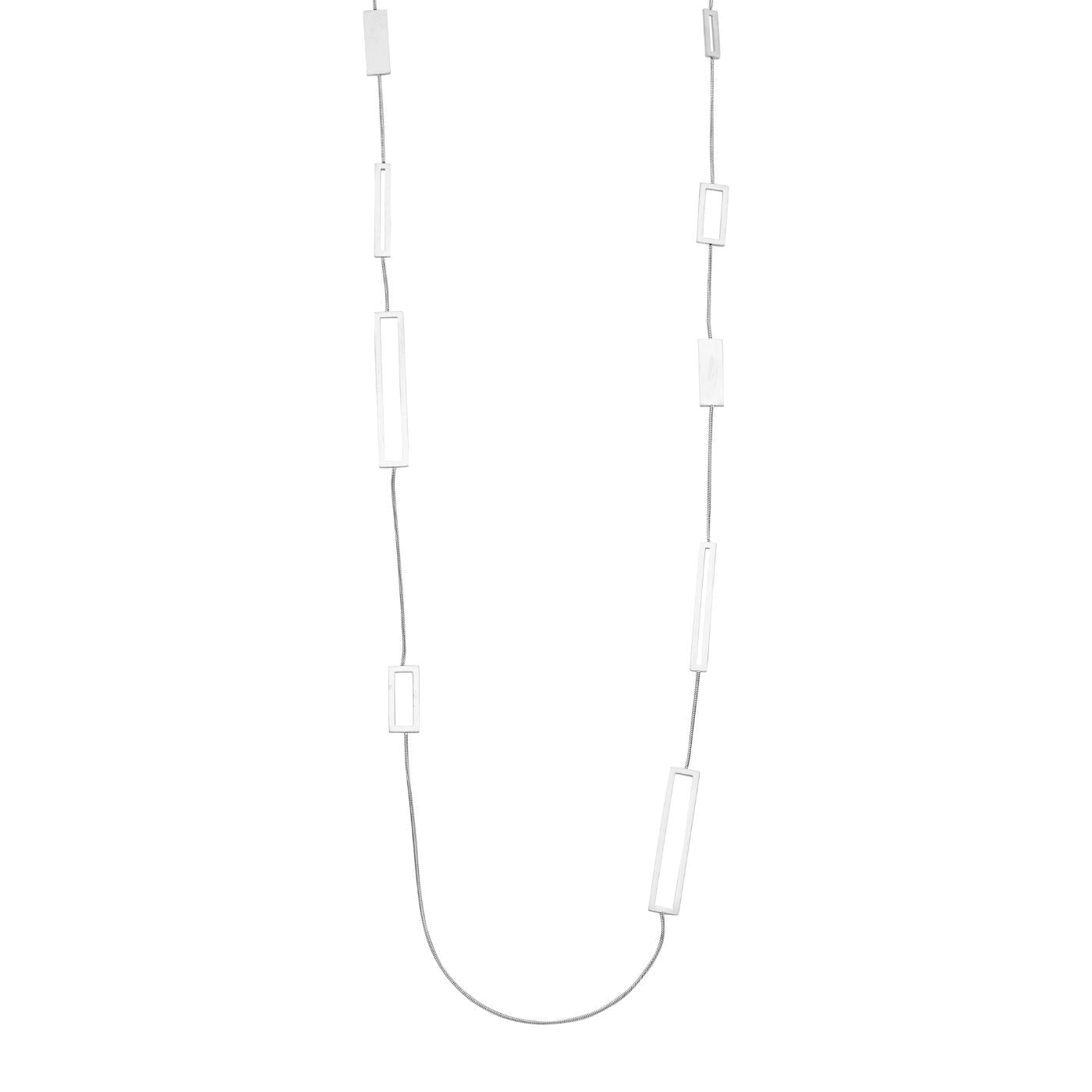 Collier - Glitter Halsketting Zilverkleurig