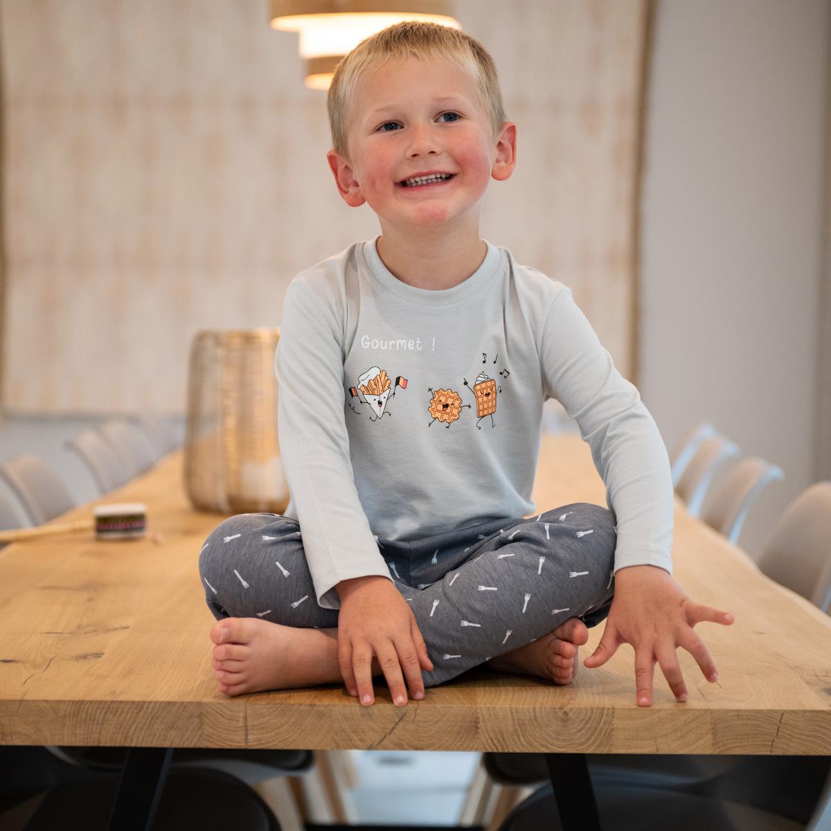 Mixte - Lange Pyjama - Lichtgrijs