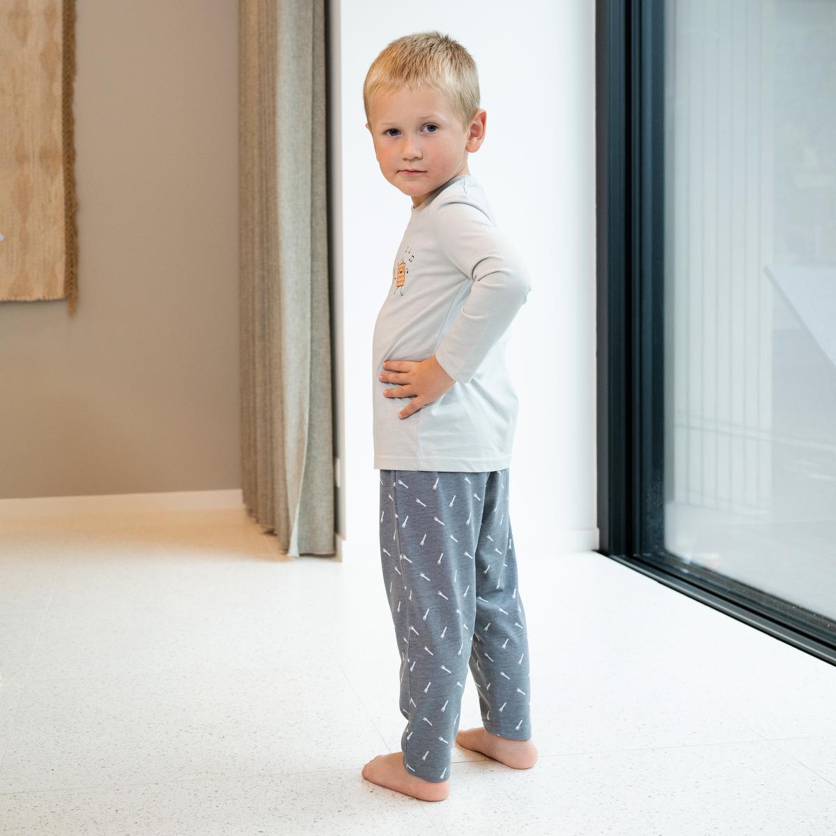 Mixte - Lange Pyjama - Lichtgrijs
