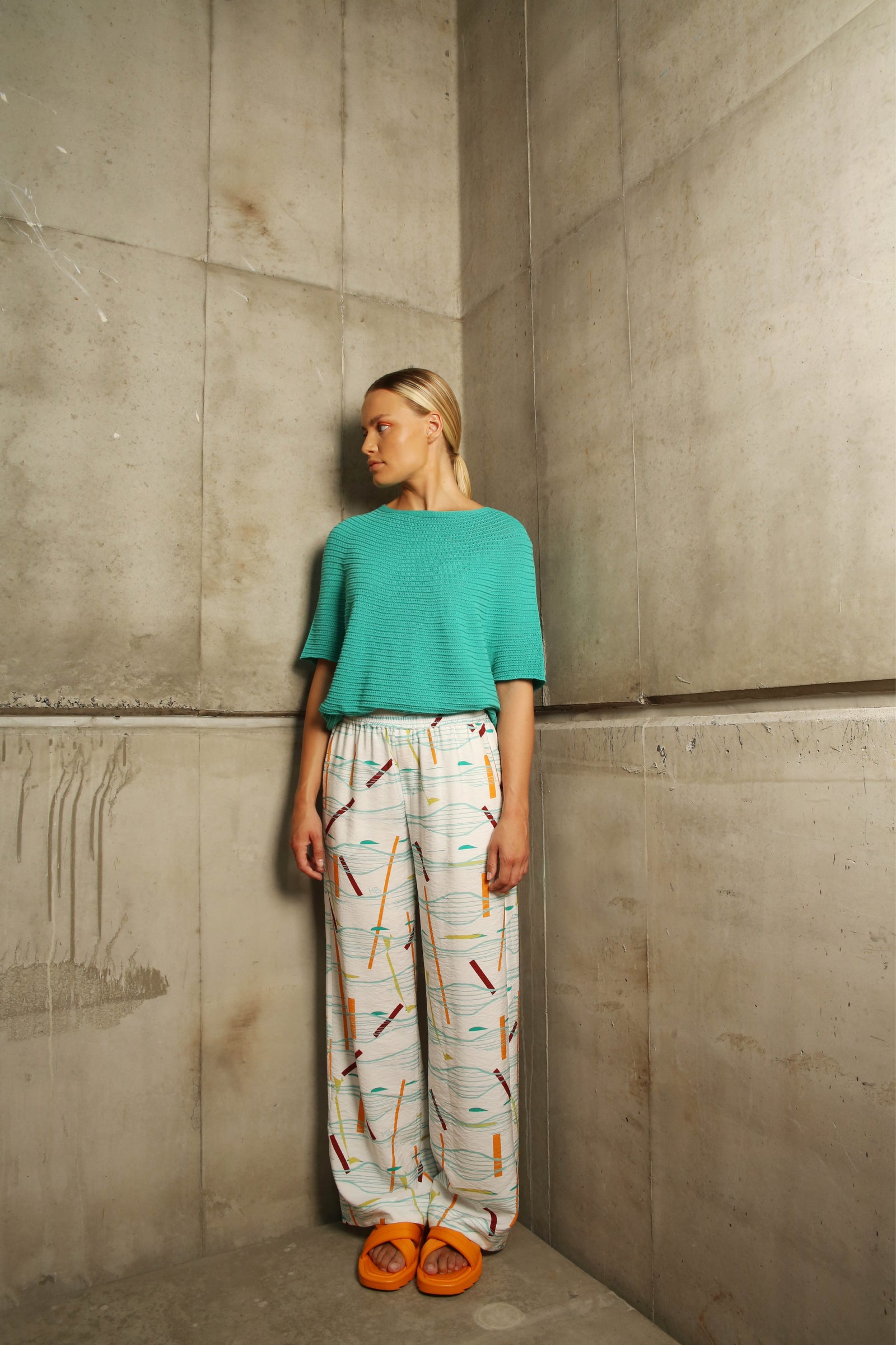 Broek - Zinnia - Sea Foam