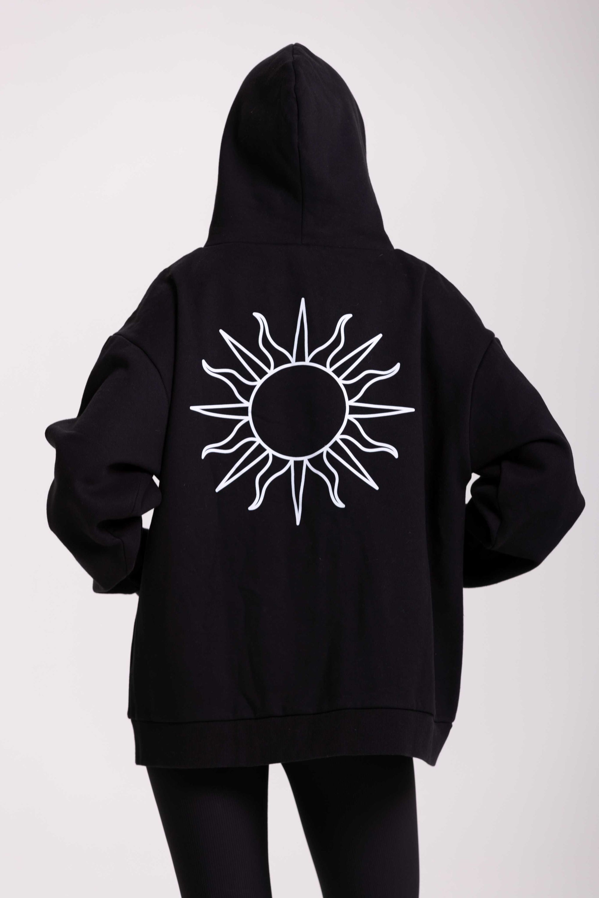 Sweat Met Capuchon Flow - Zwart