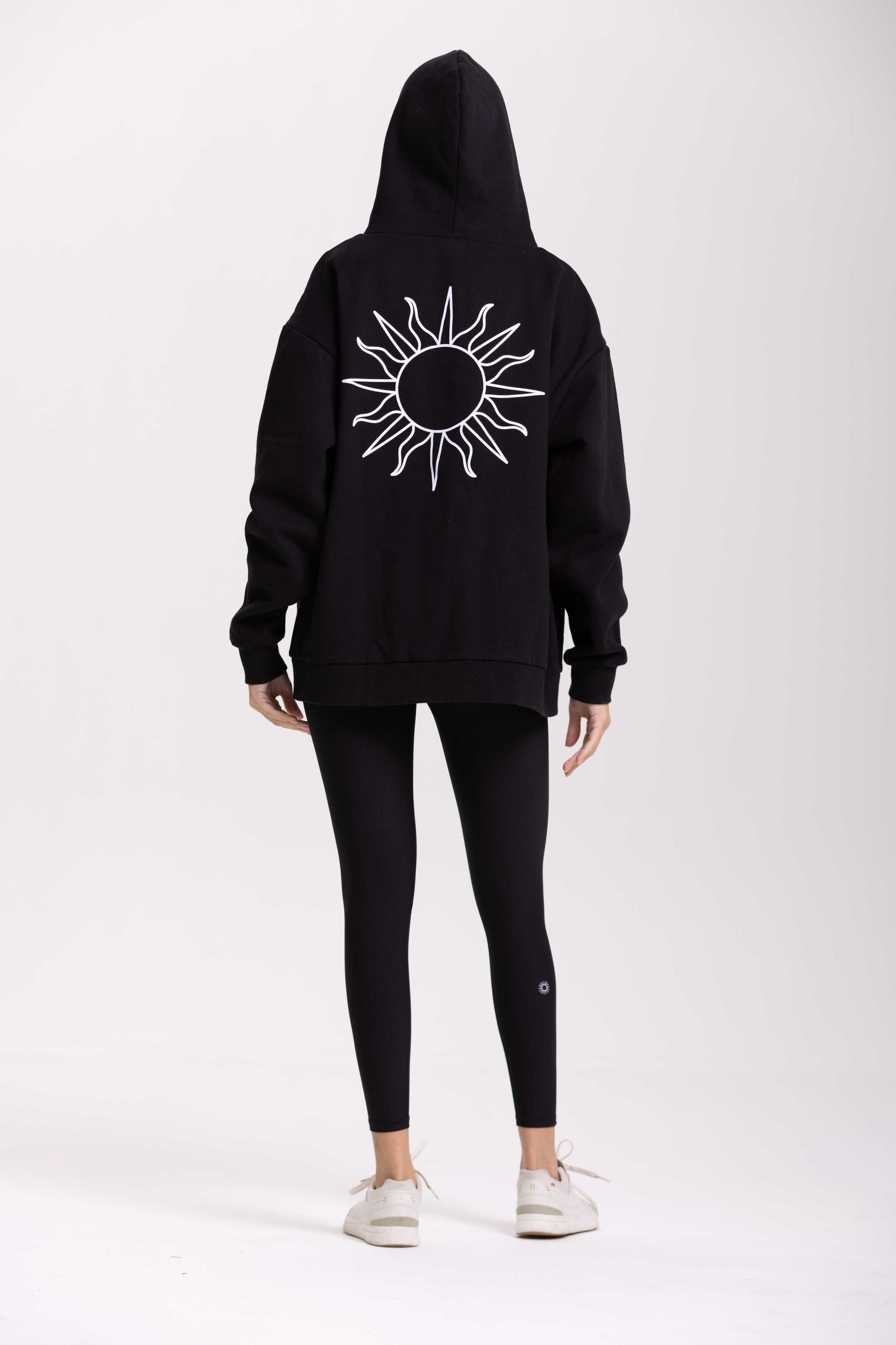 Sweat Met Capuchon Flow - Zwart