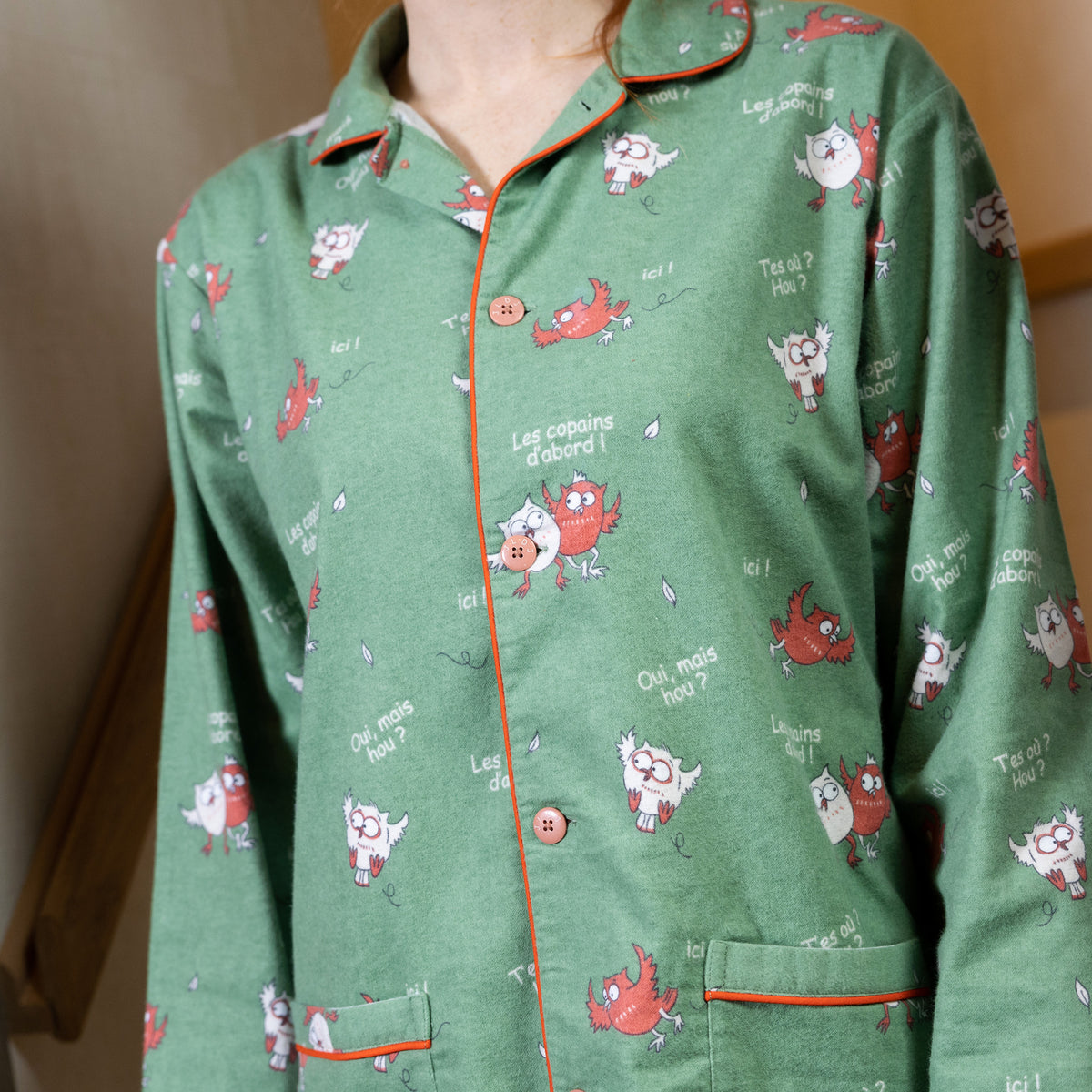 Pyjama Flannelle  - Women - Vert Kaki