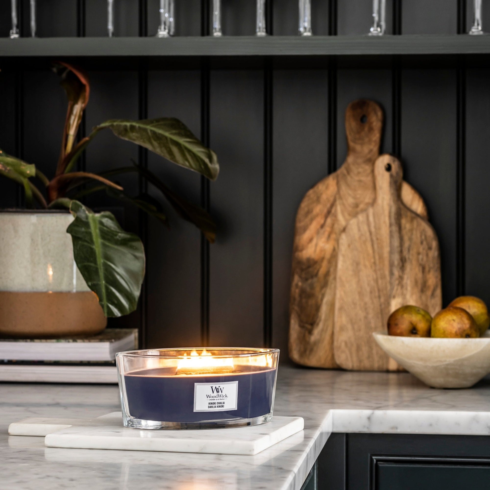 WW Hinoki Dahlia Ellipse Candle