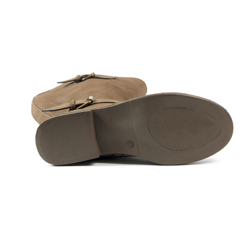 Laarzen Voor Brede Kuiten XL - Model Isabelle - Taupe