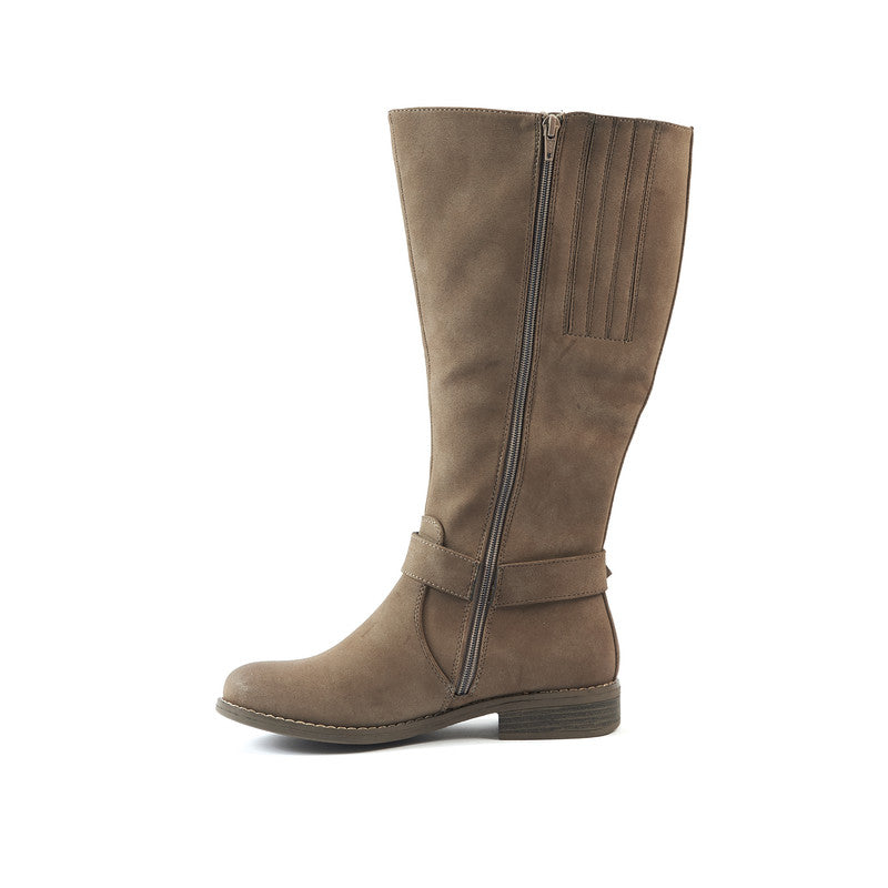 Laarzen Voor Brede Kuiten XL - Model Isabelle - Taupe