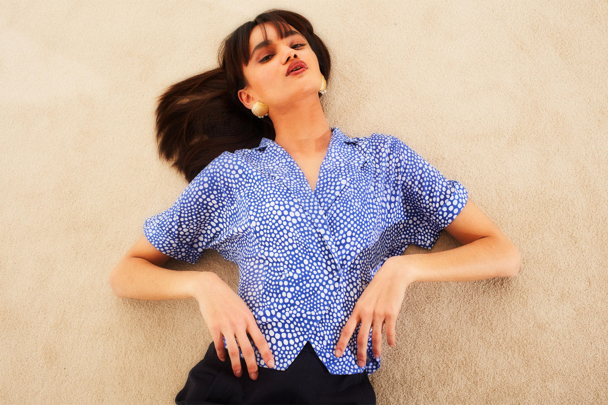 Top - Jeannine - Pois