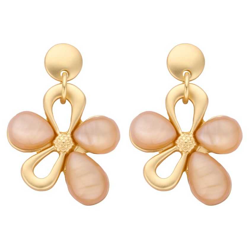Oorbellen - Klaas Oorbellen Beige