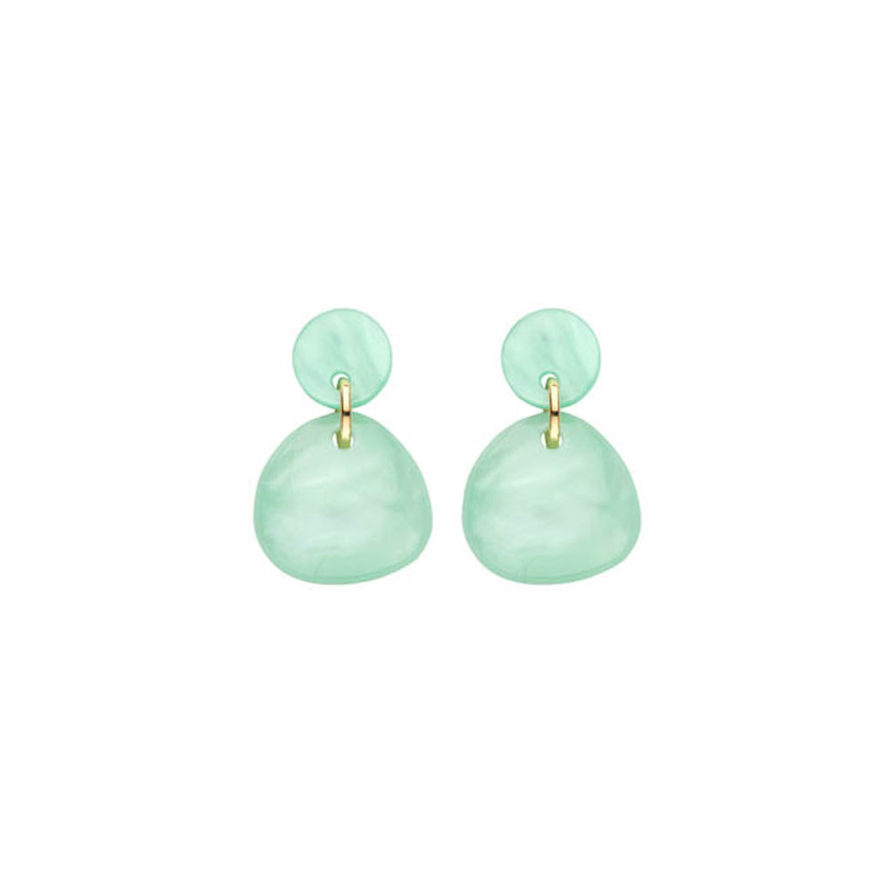 Boucles D'Oreilles - Kob25 Vert Clair