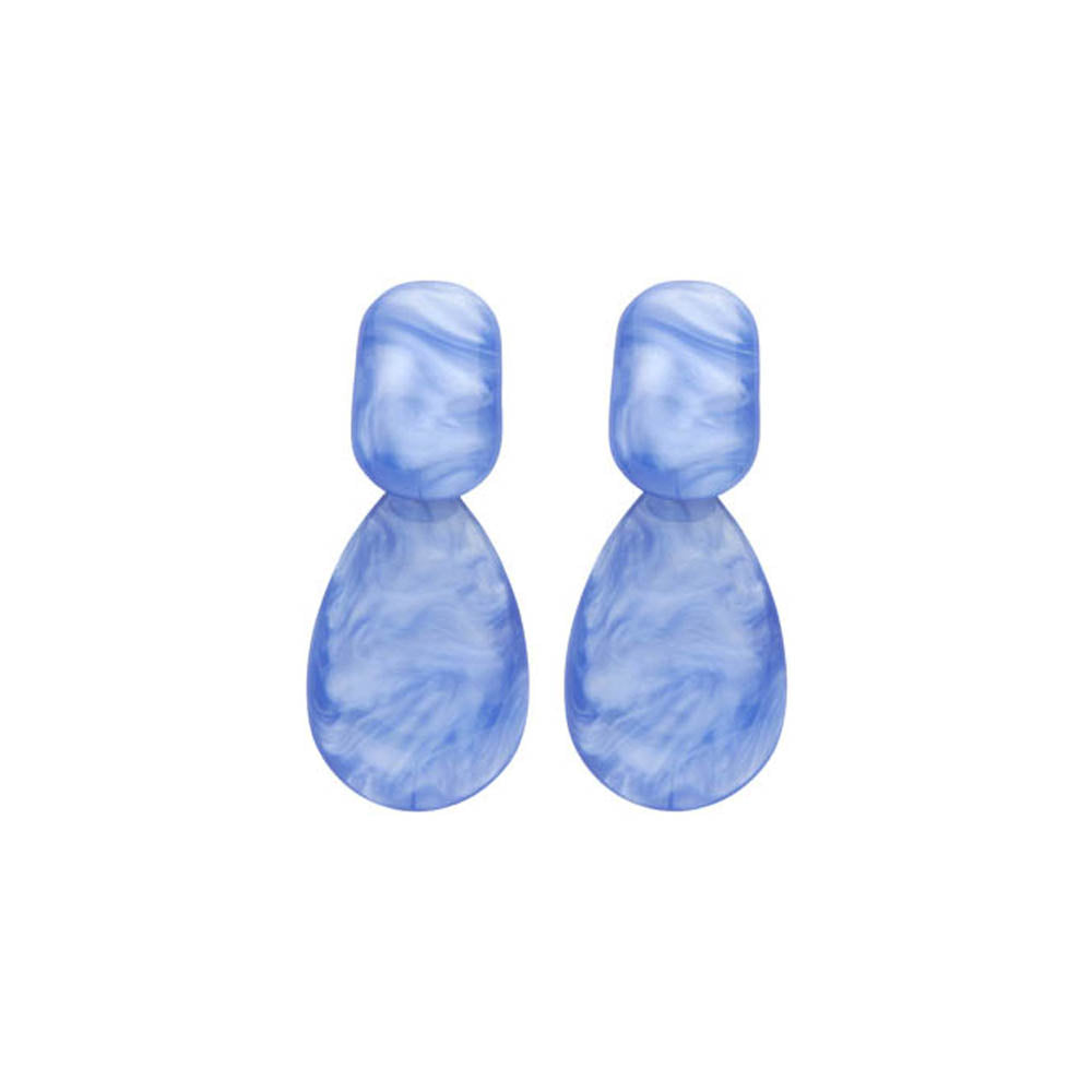 Boucles D'Oreilles - Kob27 Bleu Clair