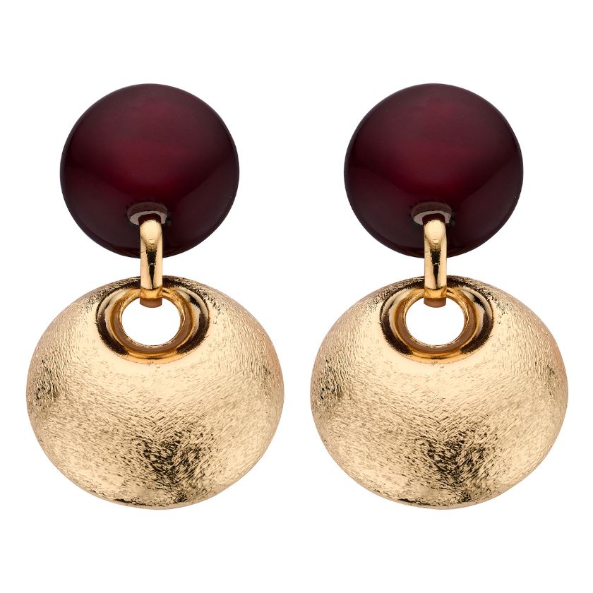 Oorbellen - Kob29 Oorbellen Bordeaux