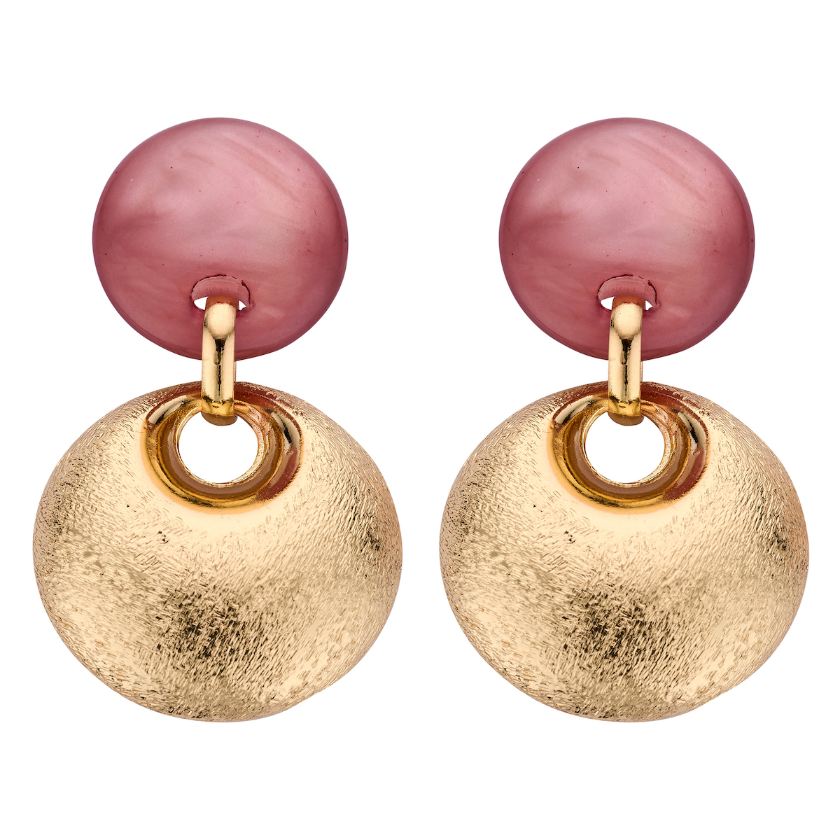 Boucles D'Oreilles - Kob29 Oorbellen Vieux Rose