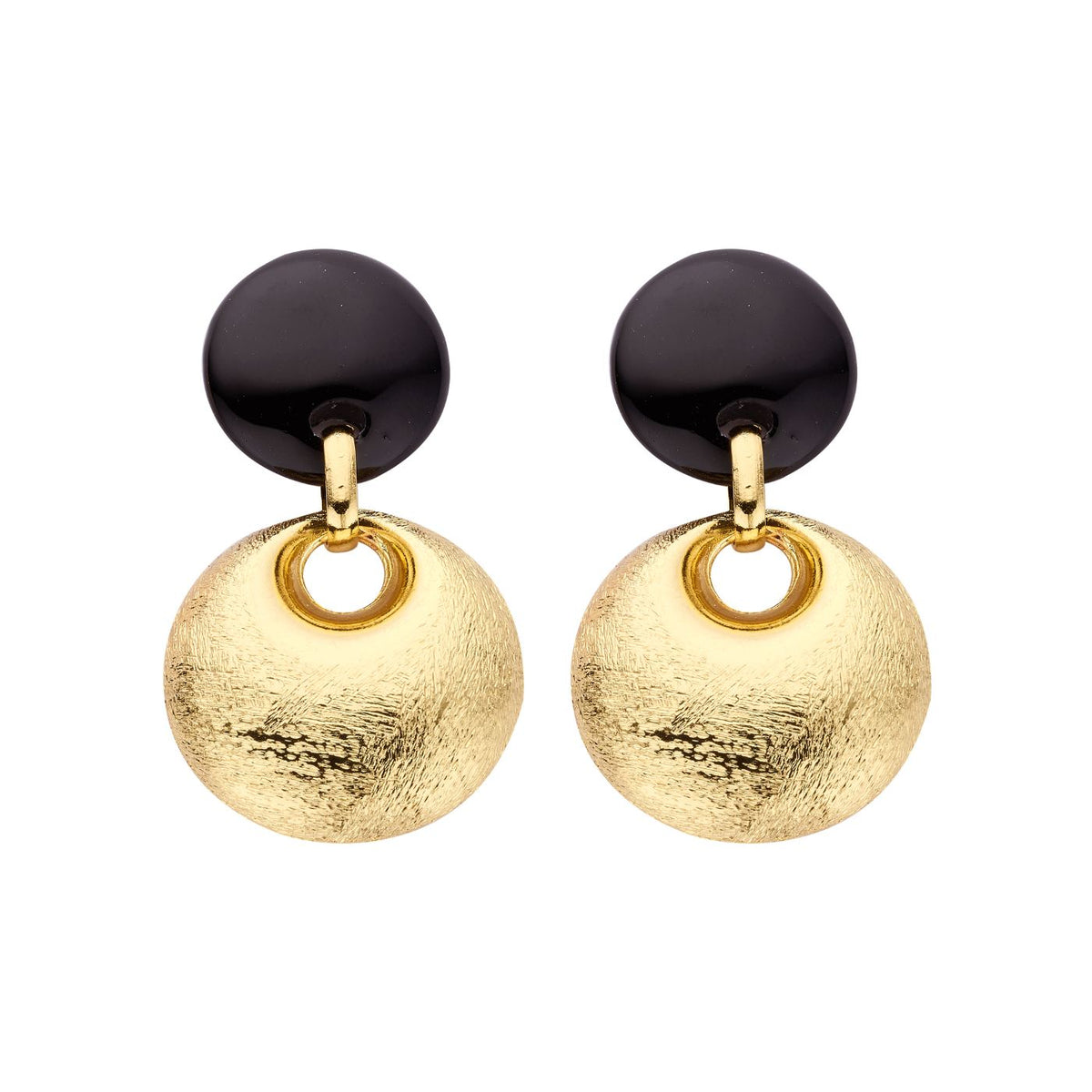 Boucles D'Oreilles - Kob29 Oorbellen Zwart