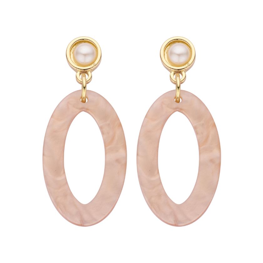 Boucles D'Oreilles - Karn Oorbellen Beige