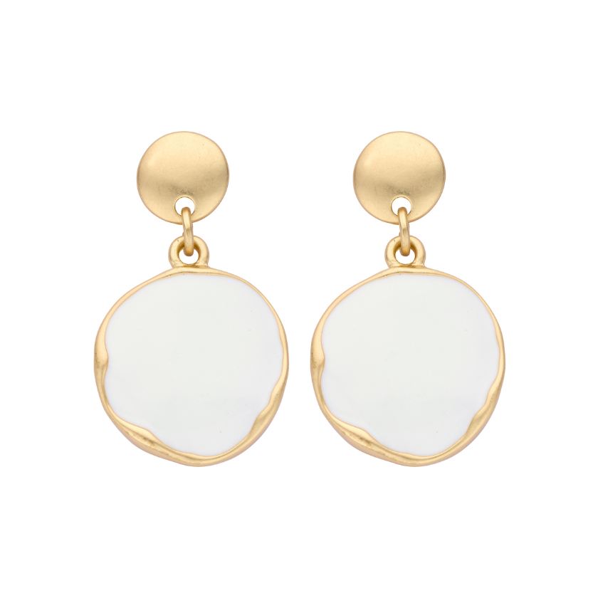 Boucles D'Oreilles - Kent Oorbellen Wit