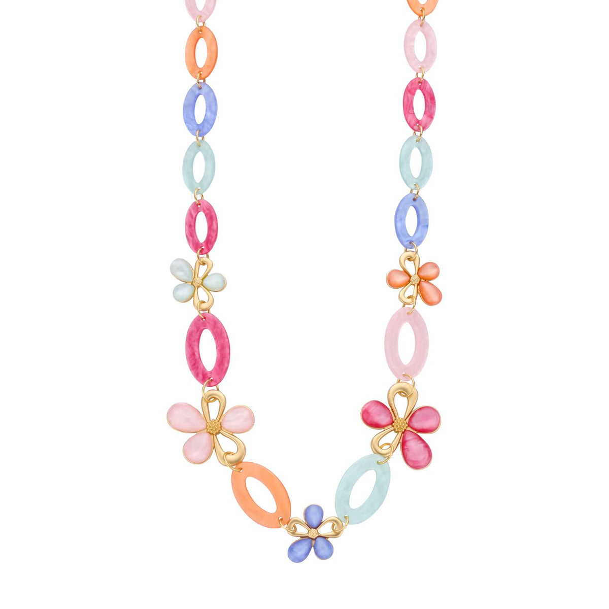 Halsketting - Klaaslang Halsketting Multicolor