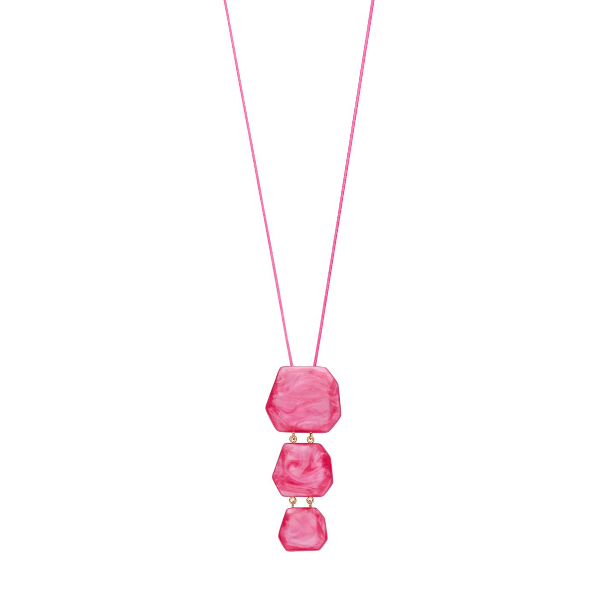 Halsketting - Koralie Halsketting Fuchsia