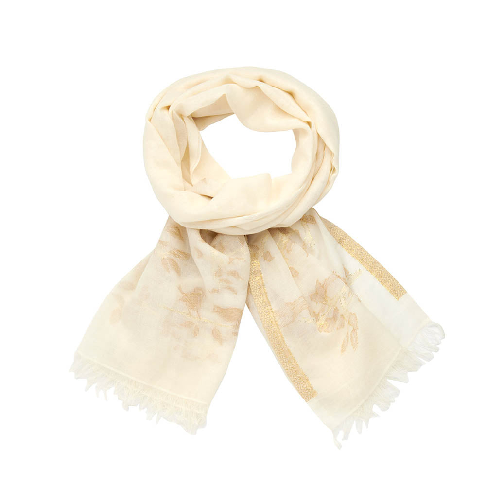 Sjaal - Lcscarves169 Ecru