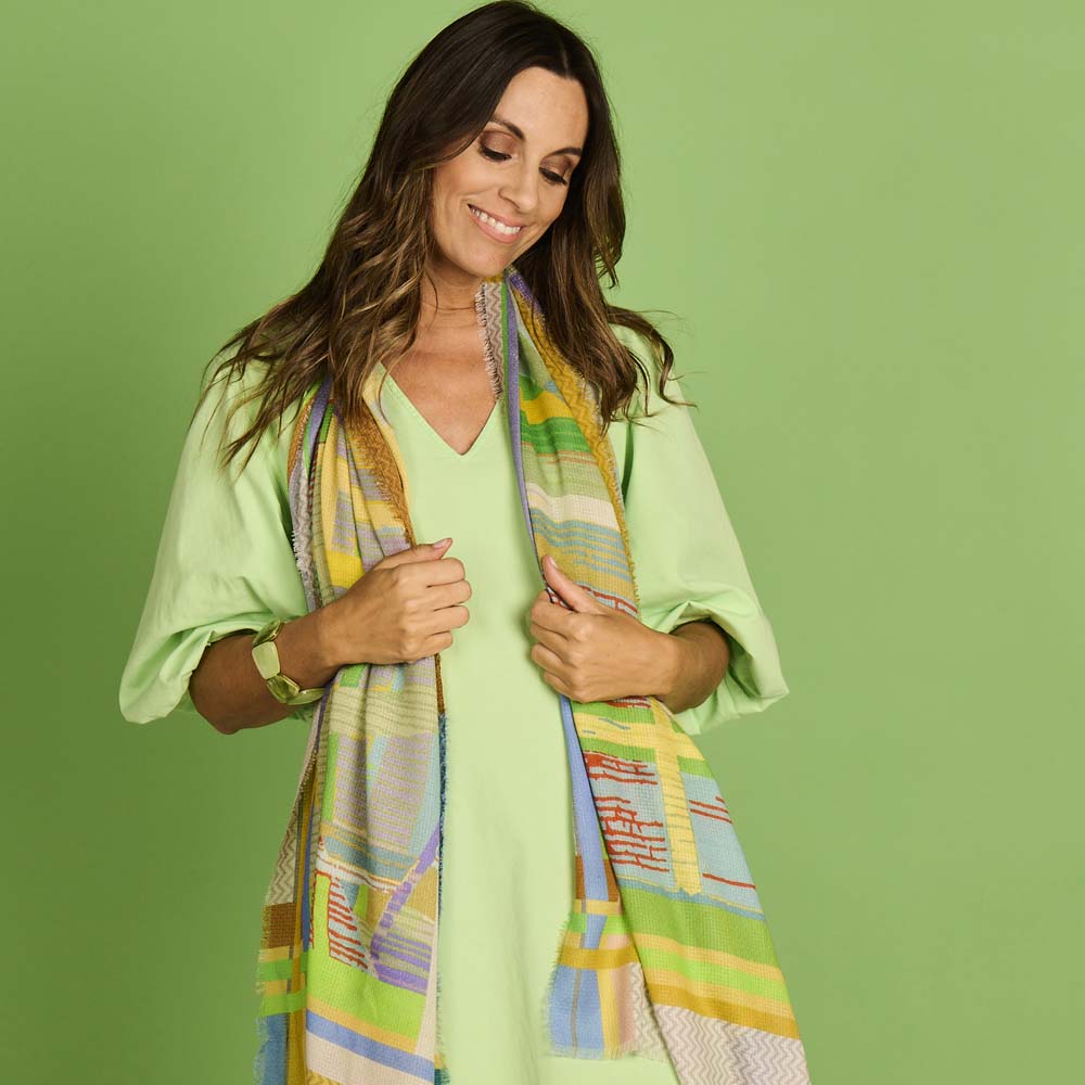 Sjaal - Lcscarves170 Multi Groen