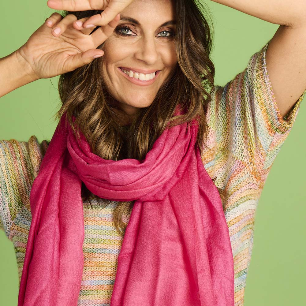 Sjaal - Lcscarves185 Fuchsia
