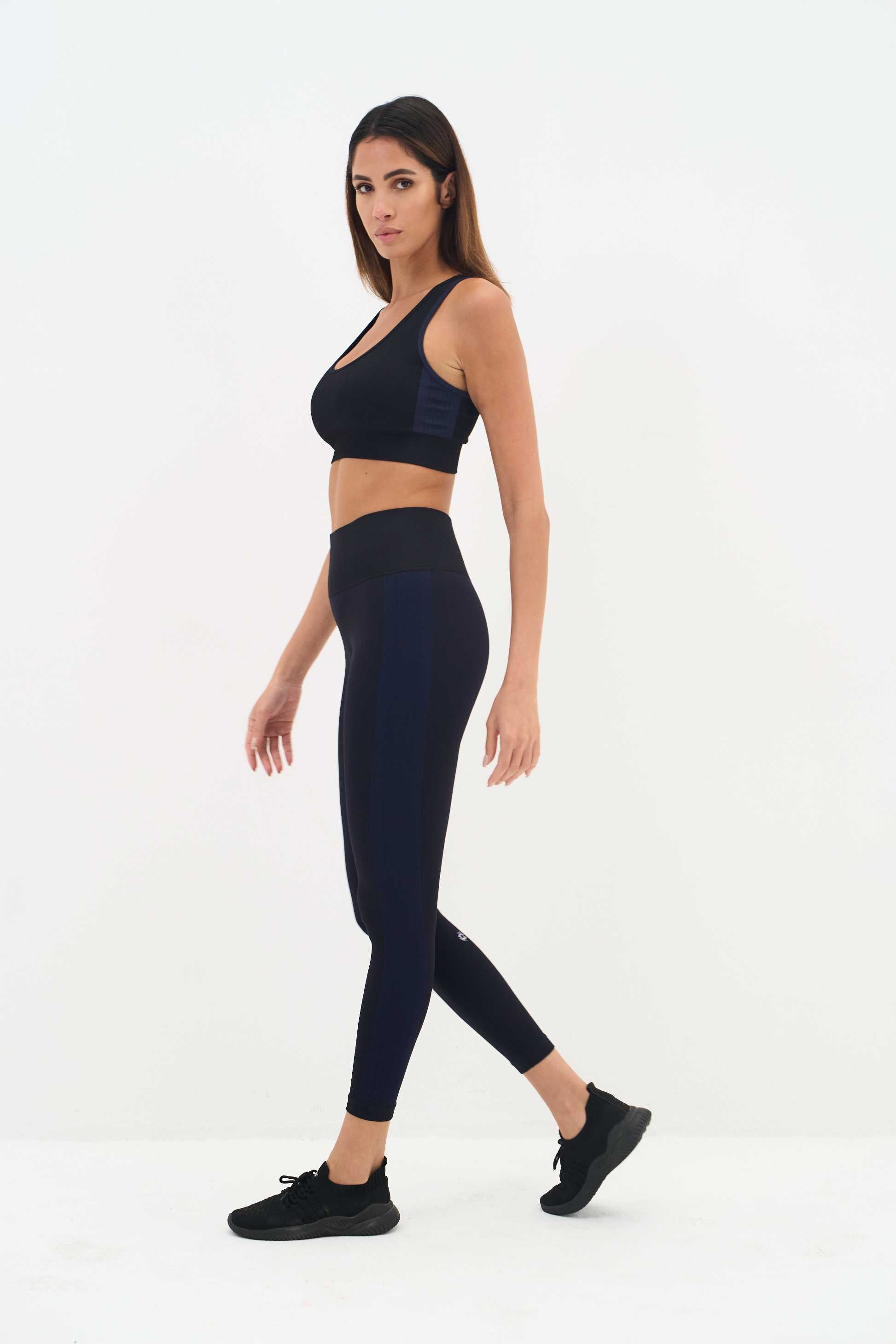 Legging Malte - Noir/Bleu 