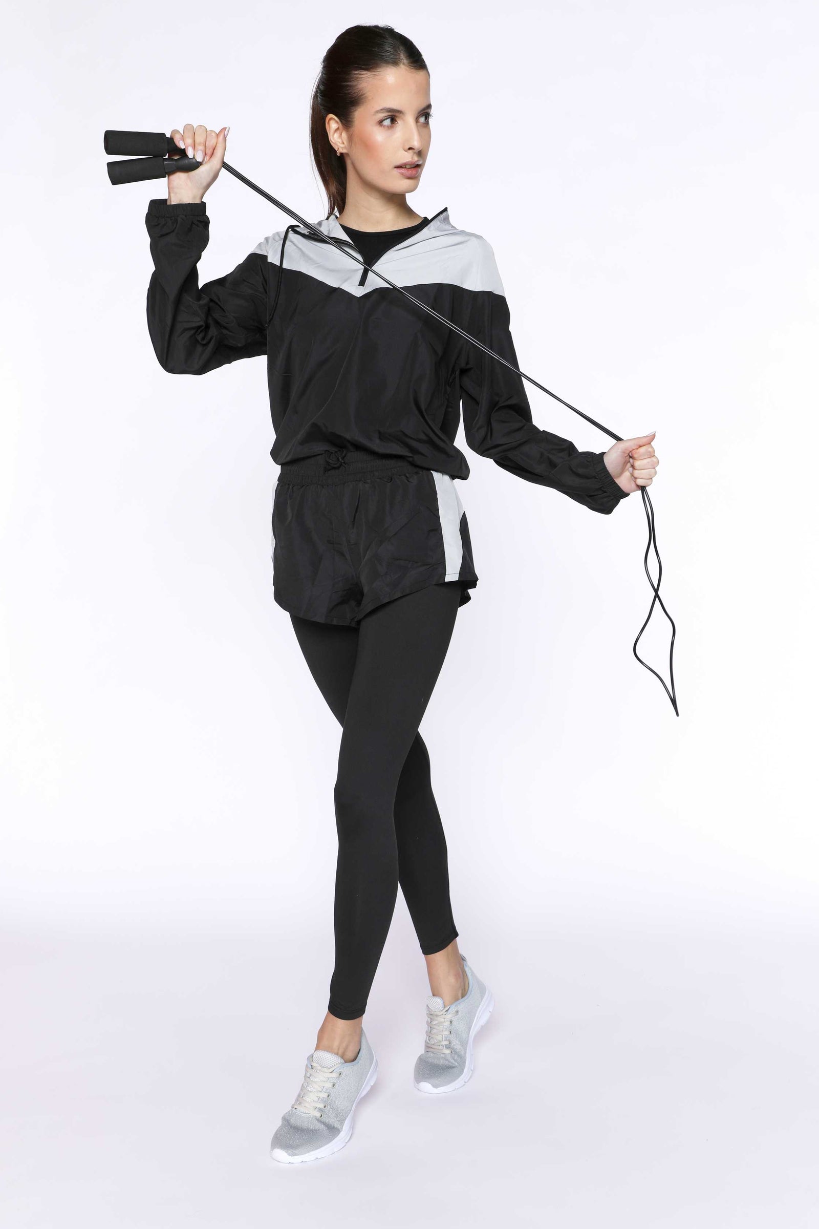 Trainingslegging Met Short Adele - Zwart/Grijs