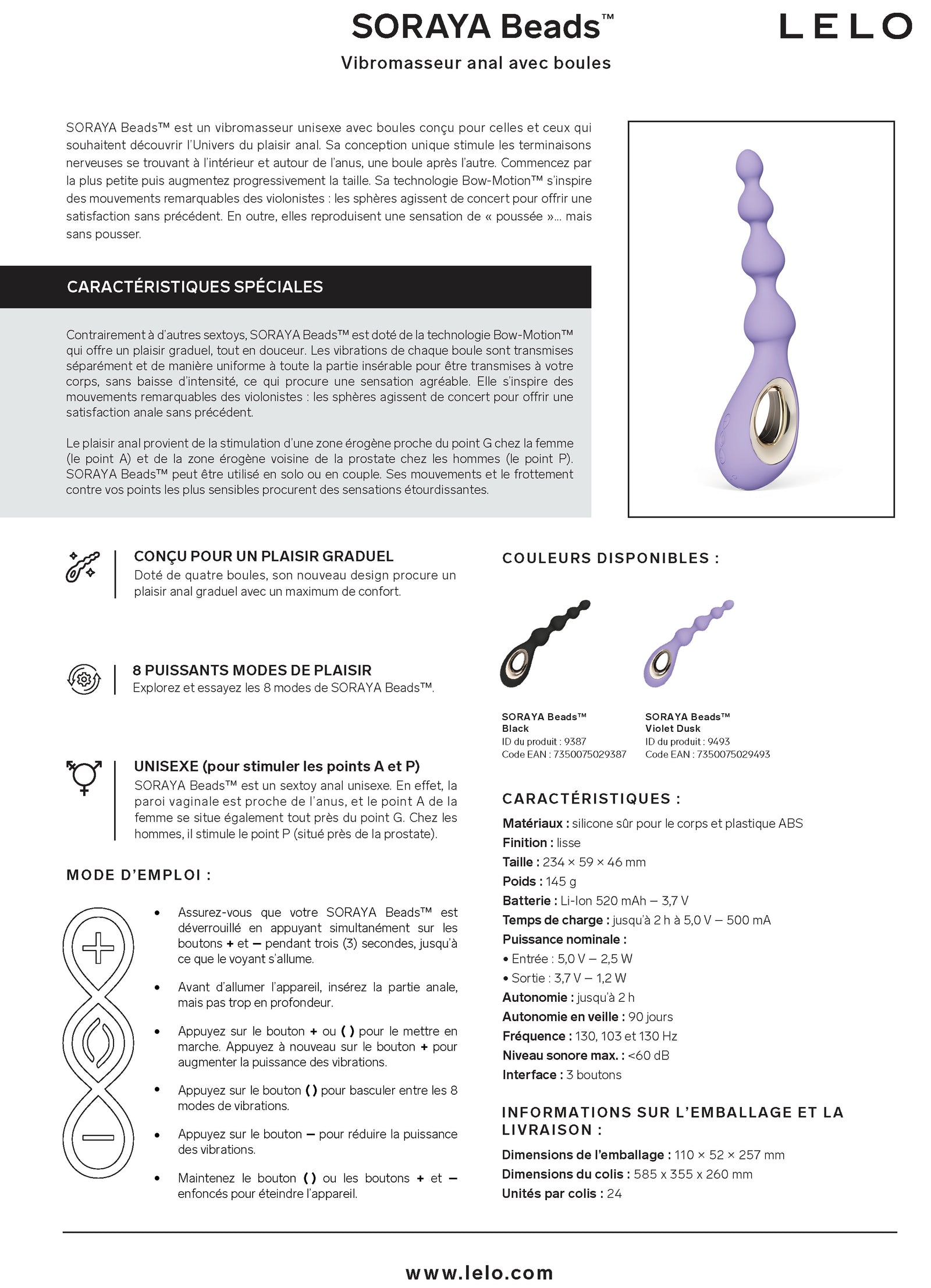 Soraya Beads Violet Dusk