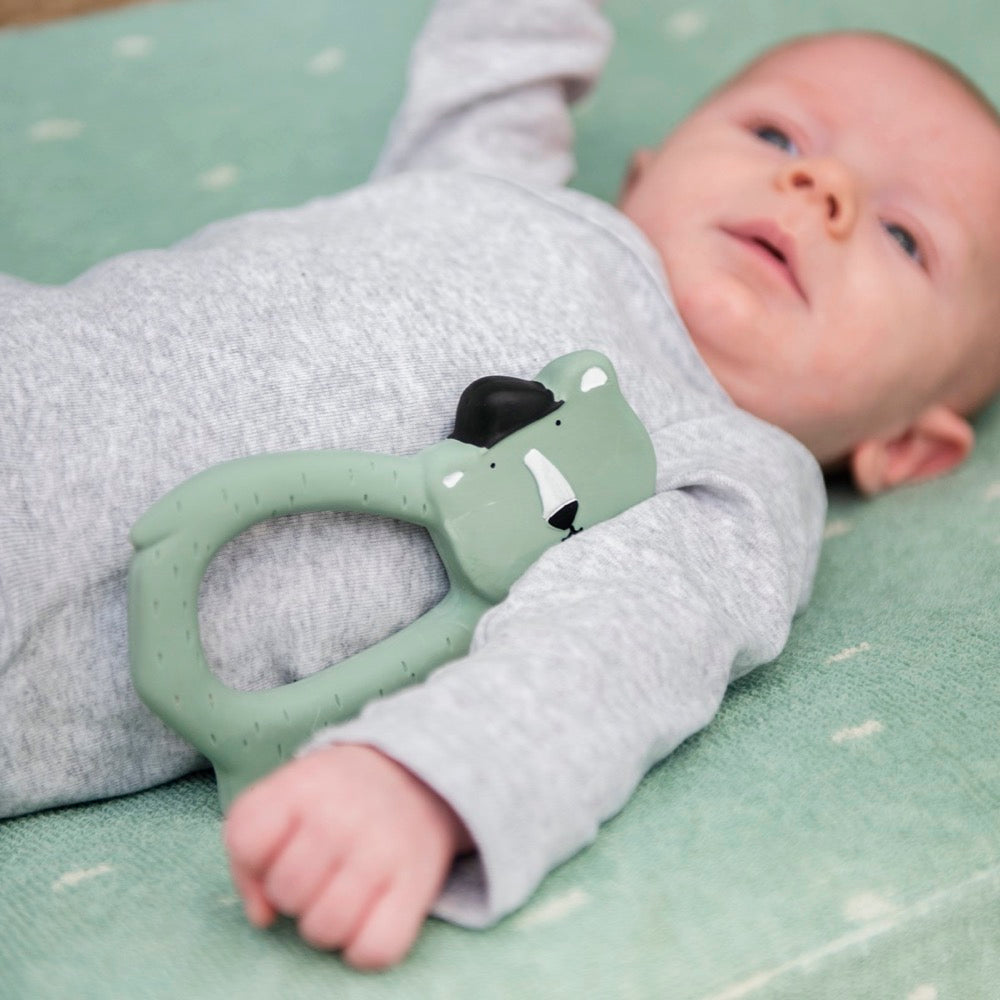 Natuurlijk rubber grijpspeeltje - Mr. Polar Bear