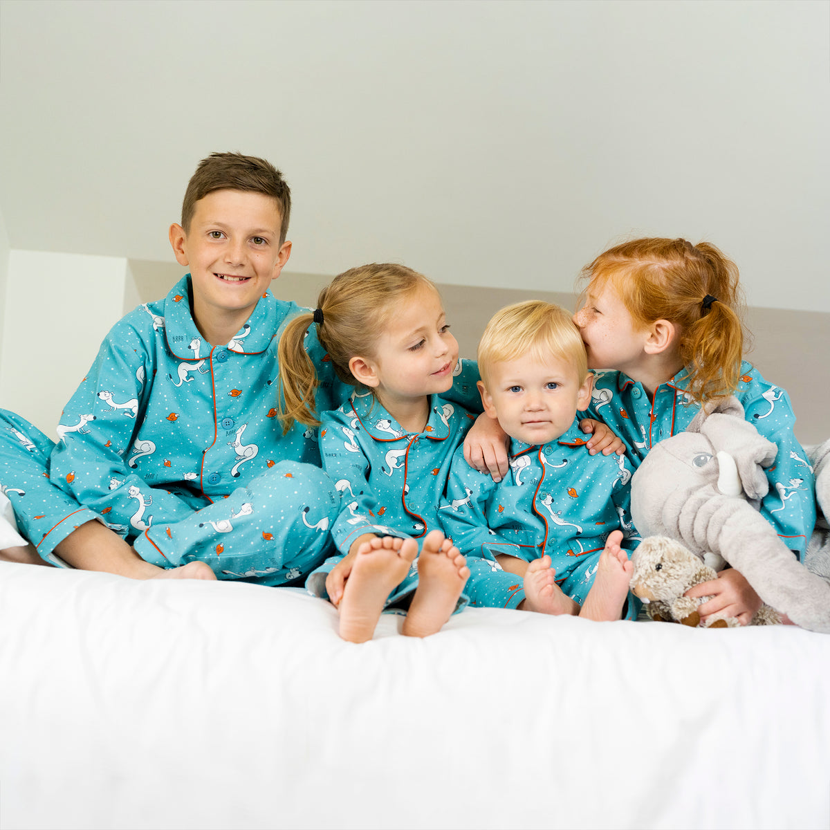 Chemise De Nuit - Fille - Bleu Aquarelle