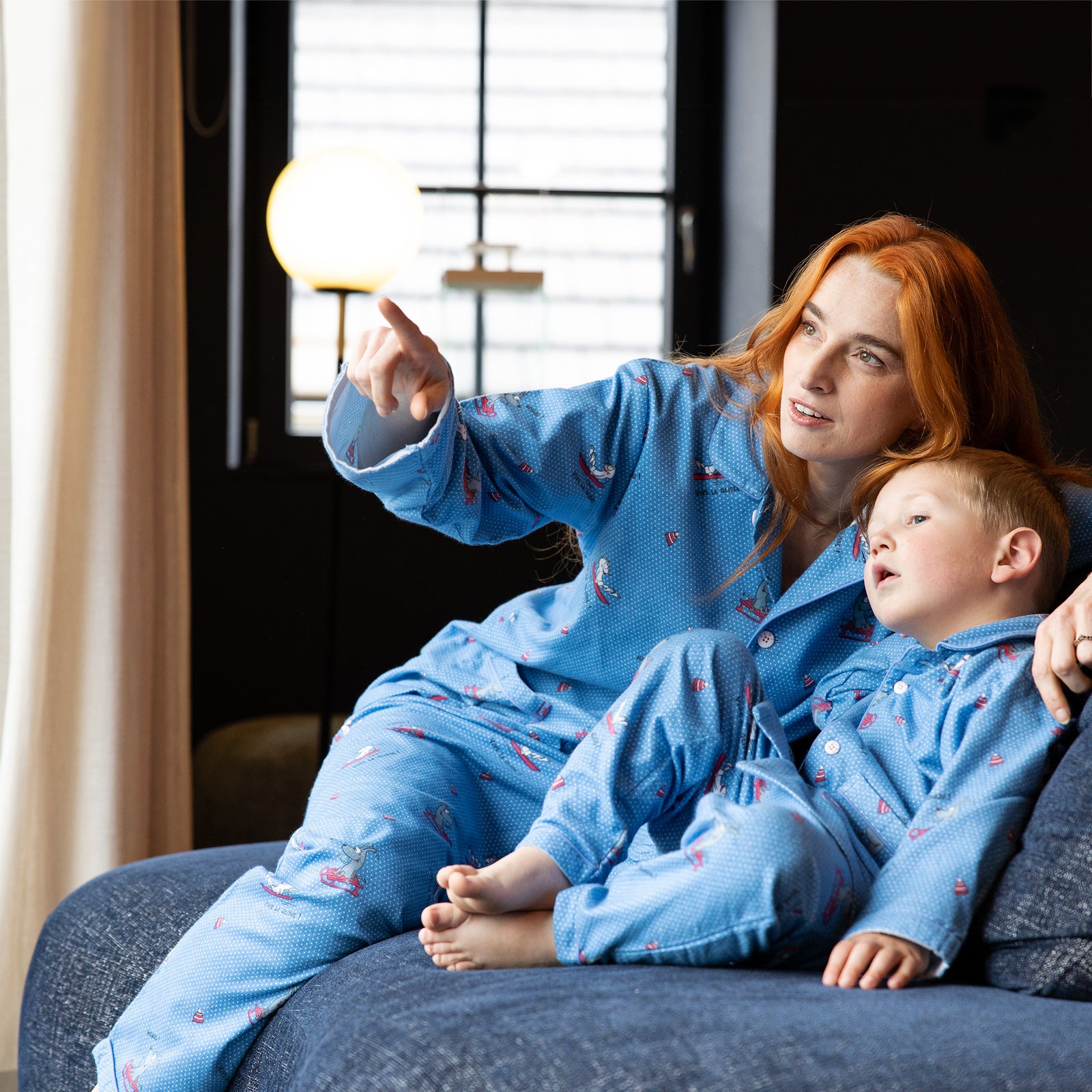 Pyjama Flannelle  - Women - Bleu Alaskan 
